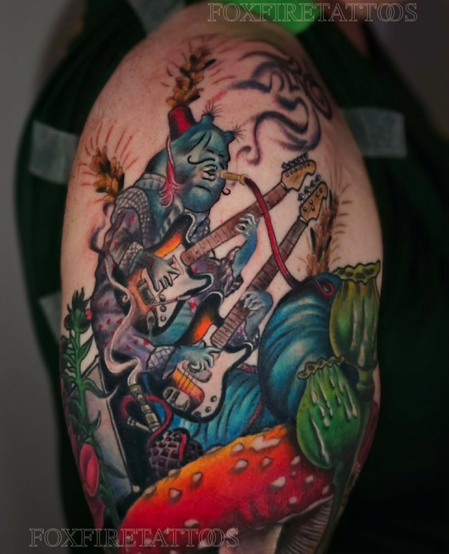 Tattoo by @foxfiretattoos β american_traditional, dotwork