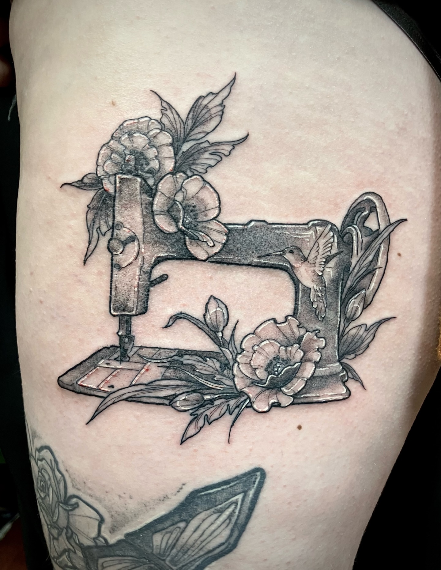 Tattoo by @joyinsorrowtattoo — black_and_grey, realism