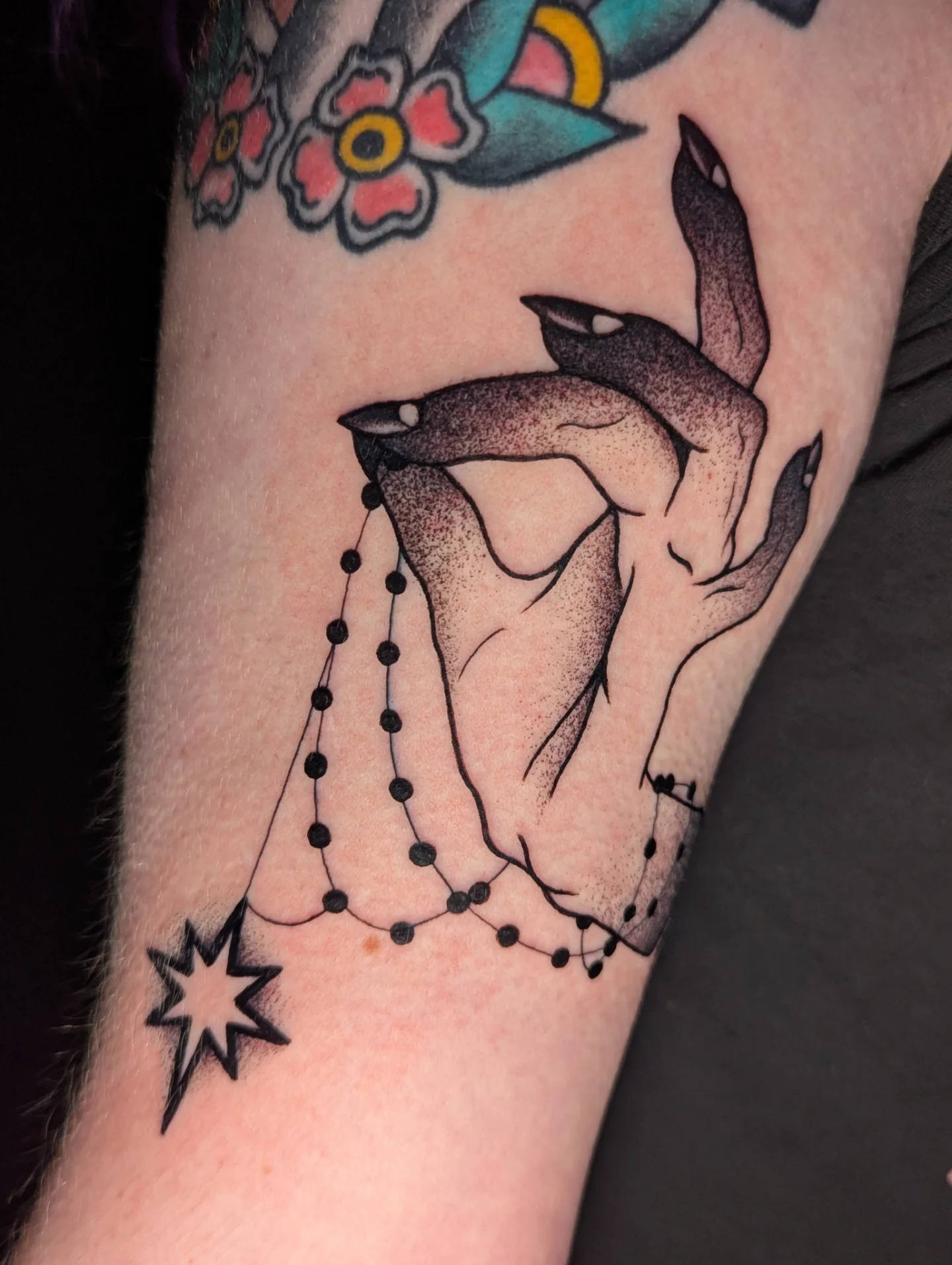Tattoo by @erin.chelle.tattoos — dotwork