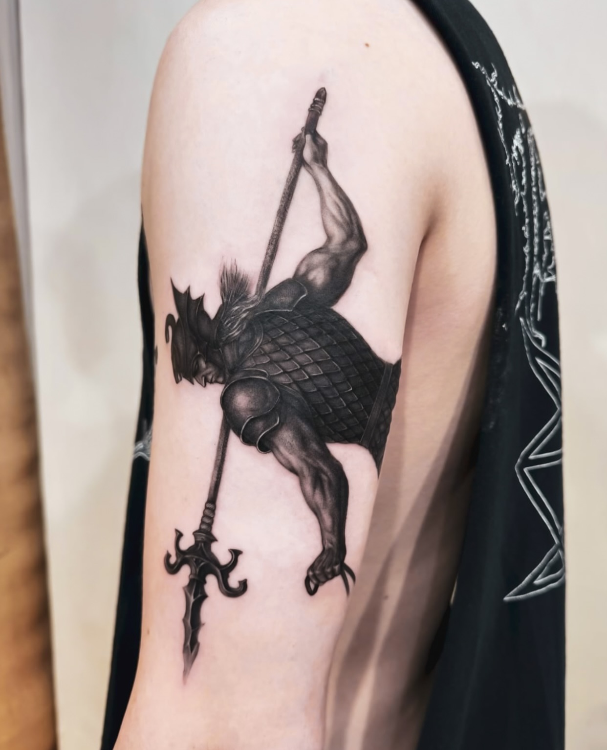 Tattoo by @modoink_reagan — black_and_grey, realism
