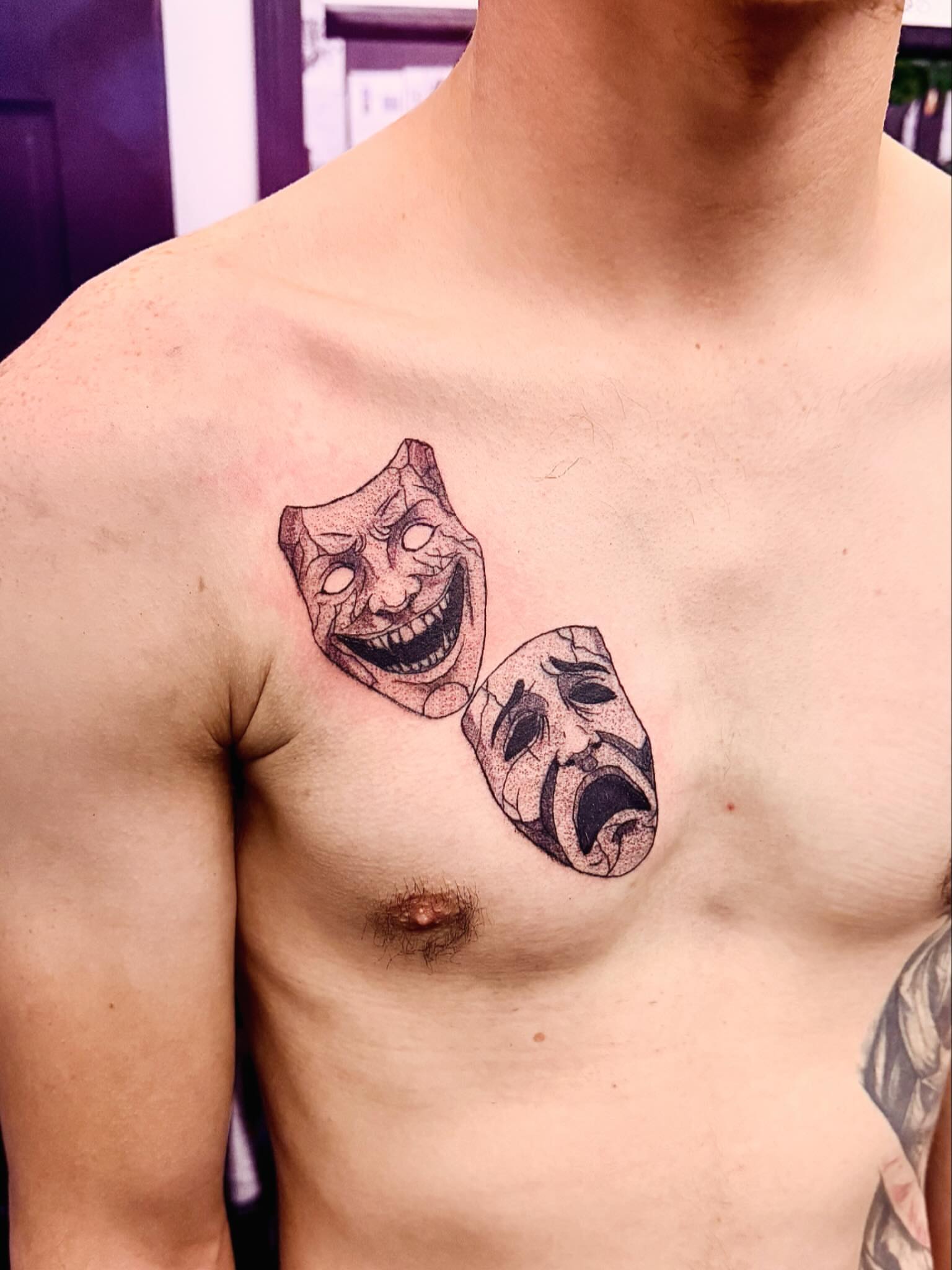 Tattoo by @kodas_tattoos — black_and_grey