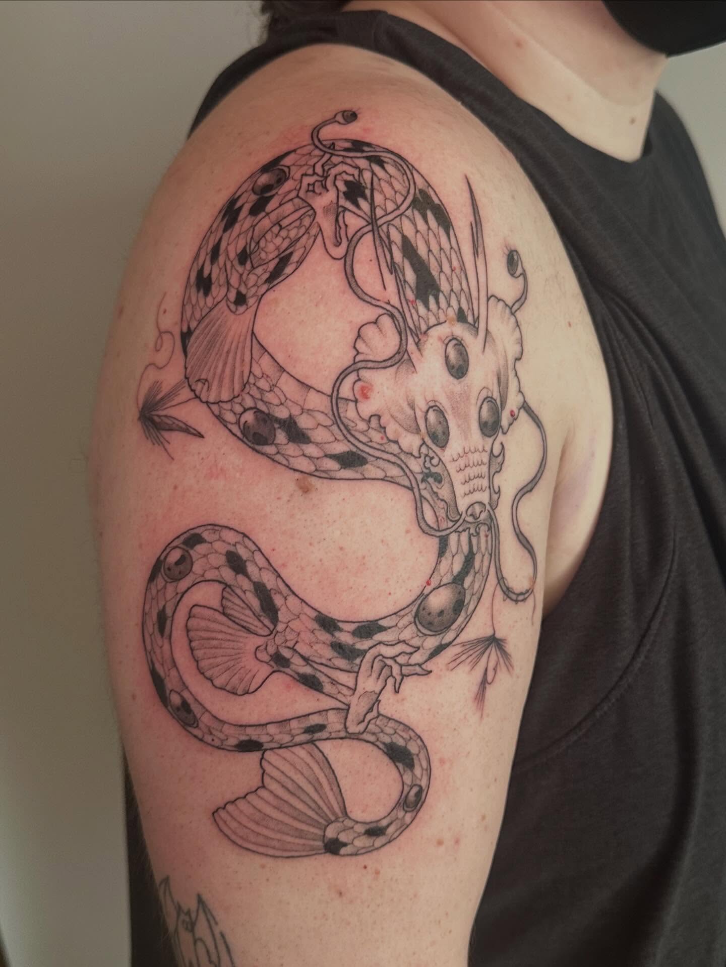 Tattoo by @nimimatattoo — black_and_grey, realism