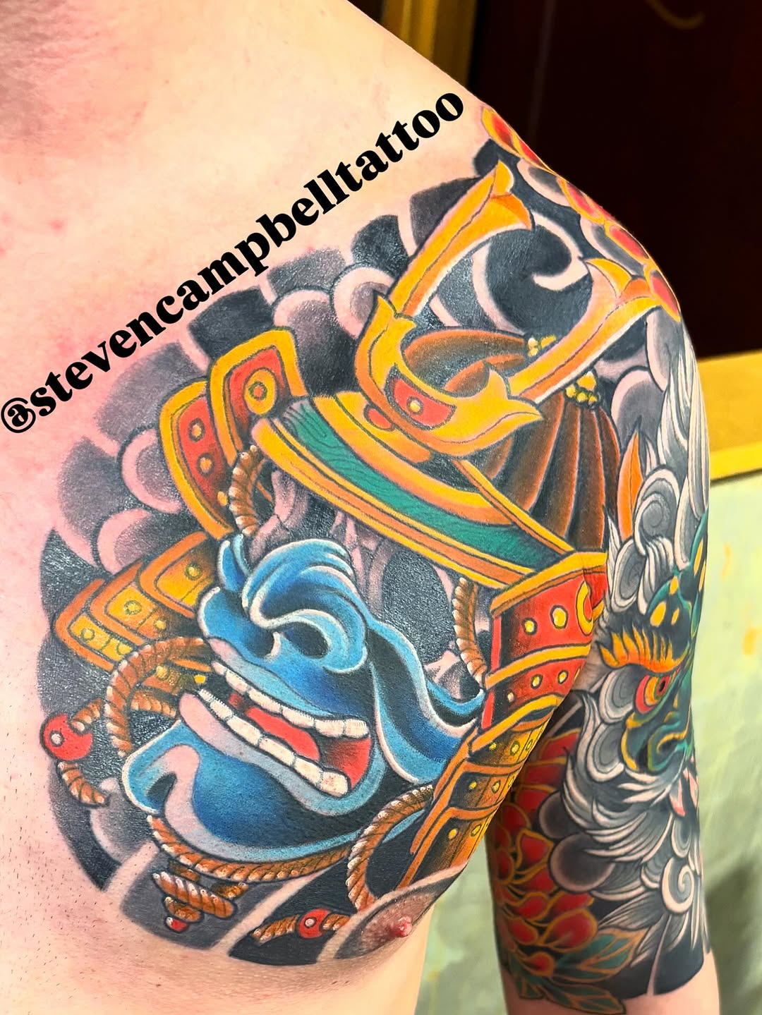 Tattoo by @stevencampbelltattoo — japanese_irezumi, neo_traditional
