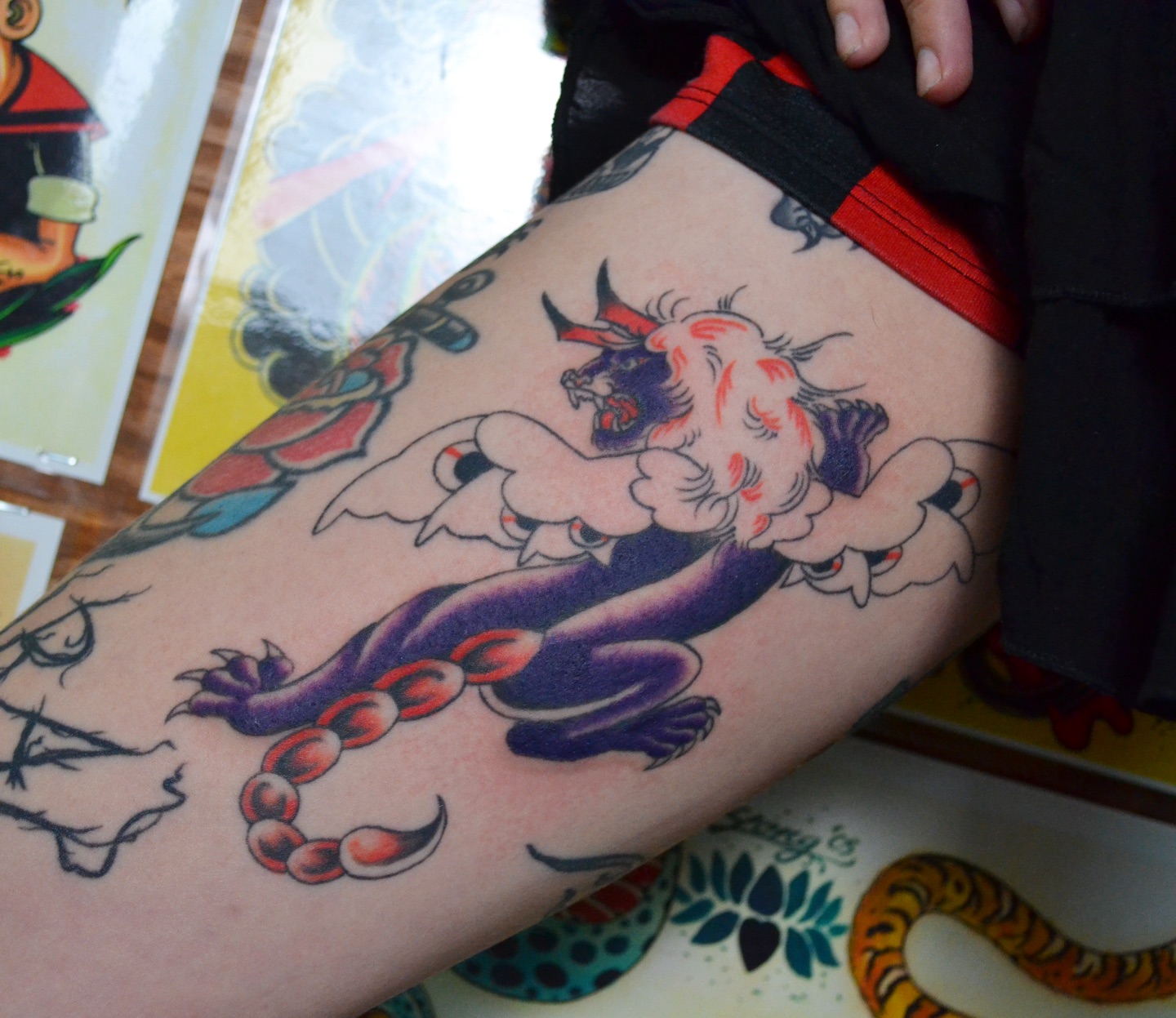 Tattoo by @vulgarviolets — american_traditional