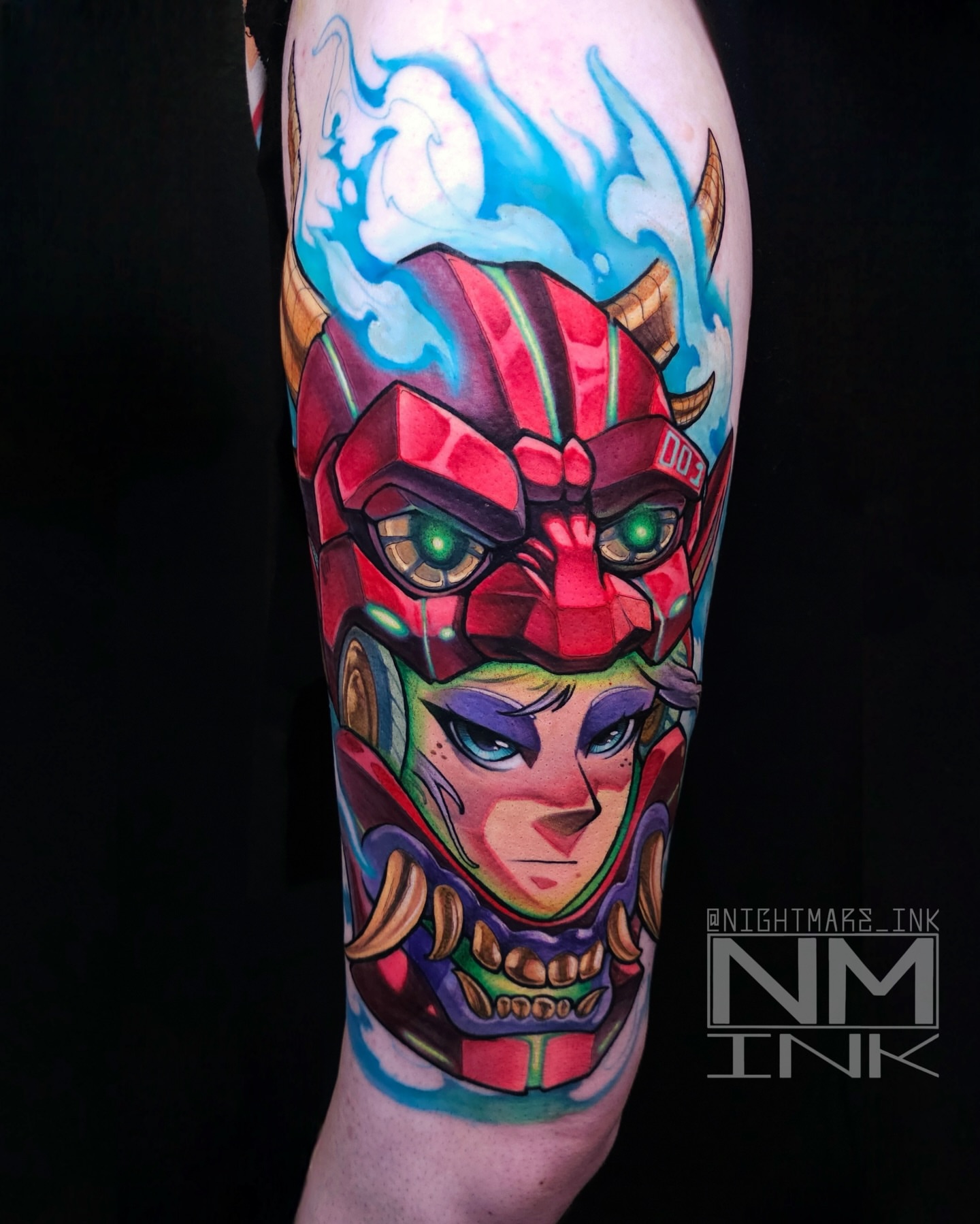 Tattoo by @nightmare_ink — anime, illustrative