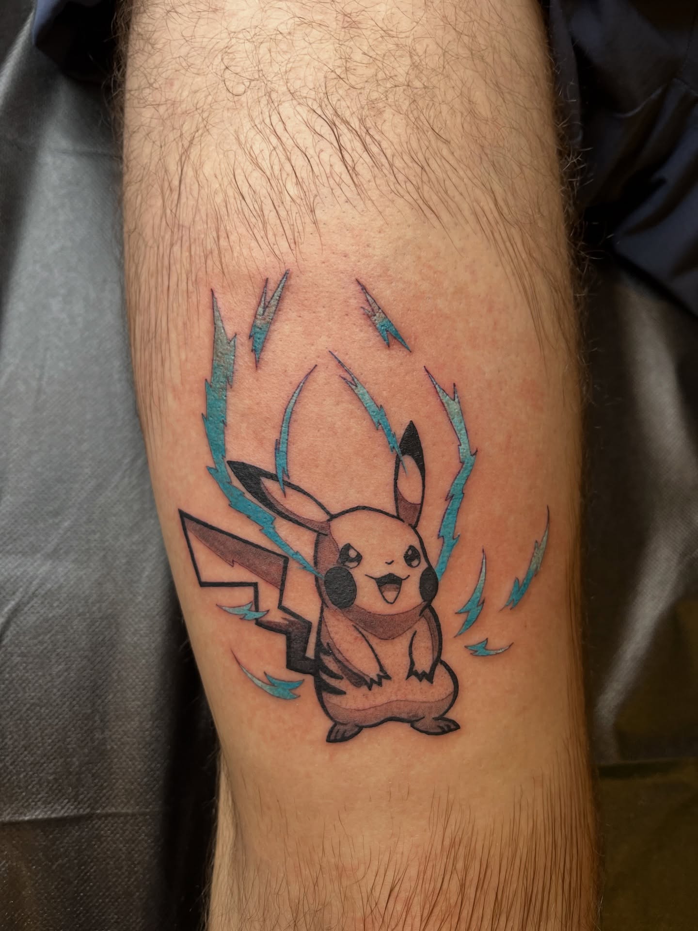 Pikachu new school tattoo on the forearm by Winston Thai