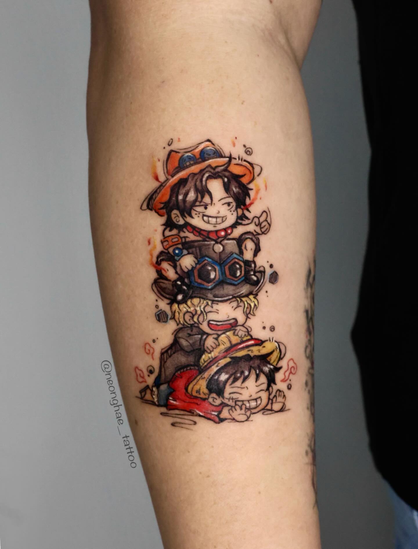 Tattoo by @neonghae_tattoo — anime