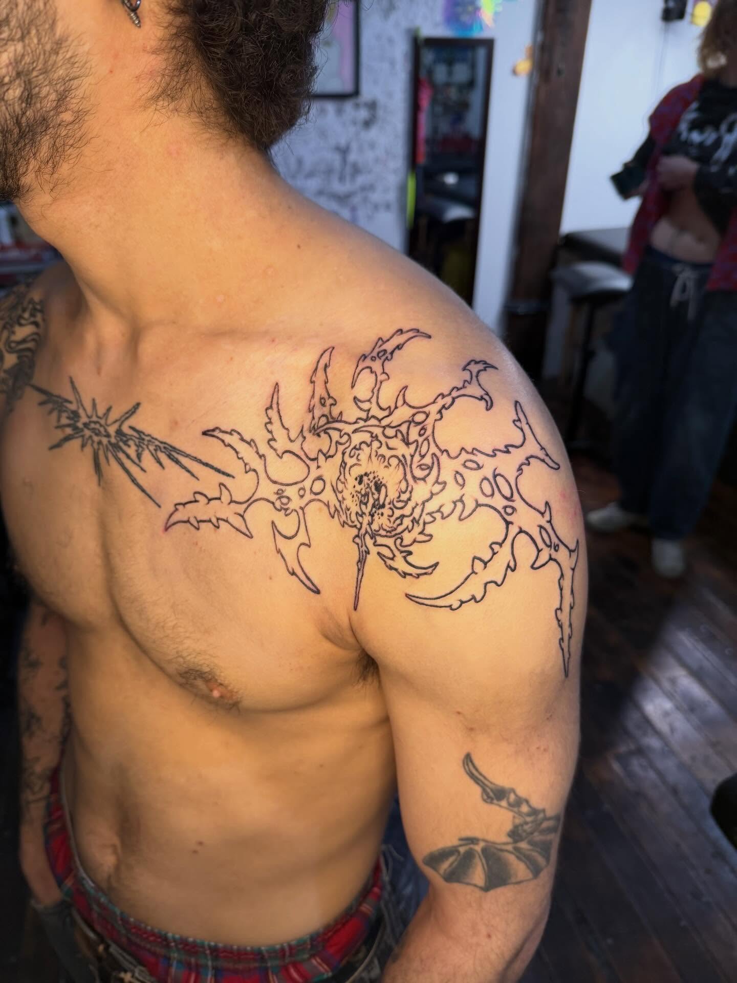 Tattoo by @nanumike_tats — black_and_grey
