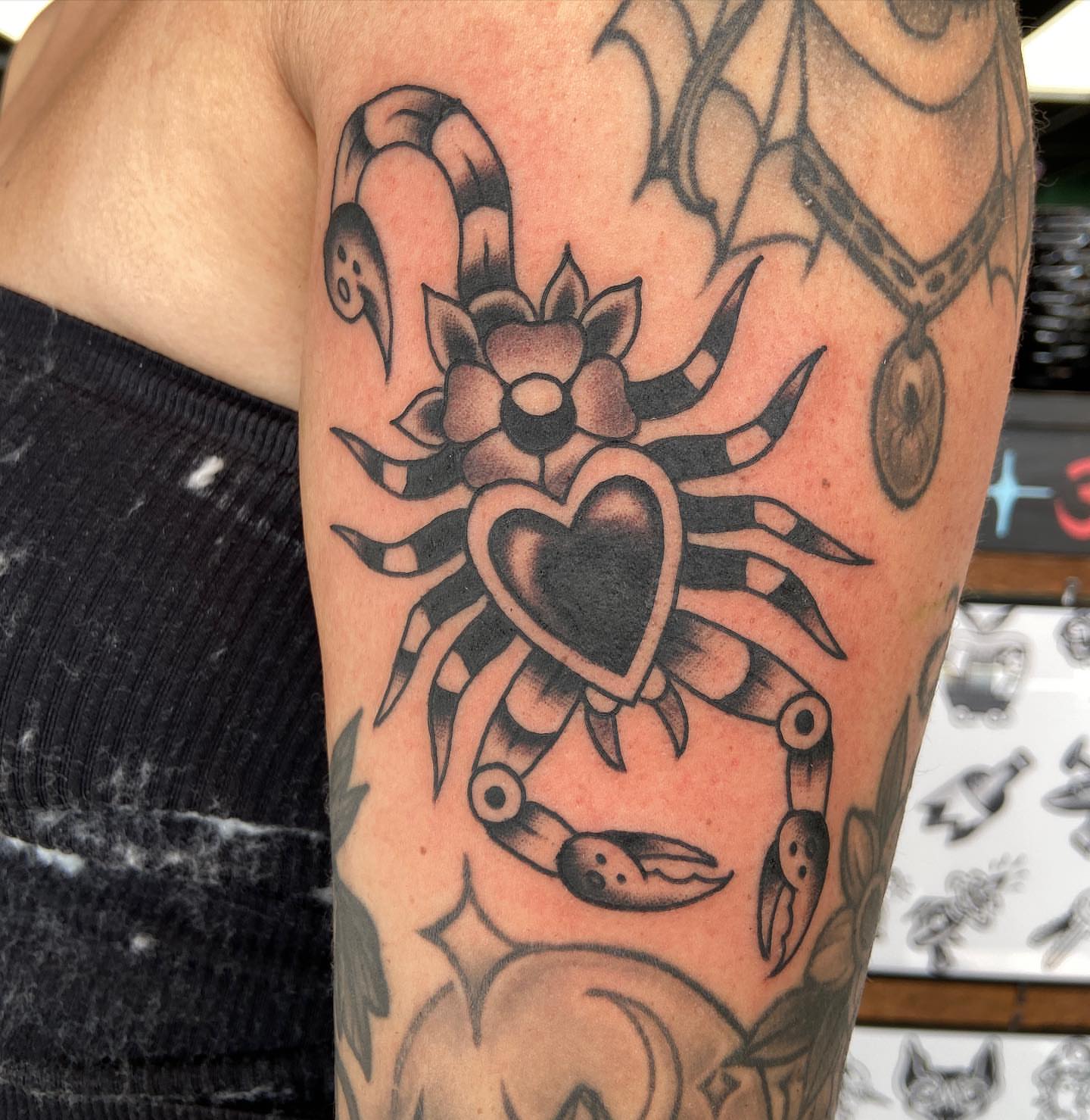 Tattoo by @electriclucy — american_traditional, black_and_grey