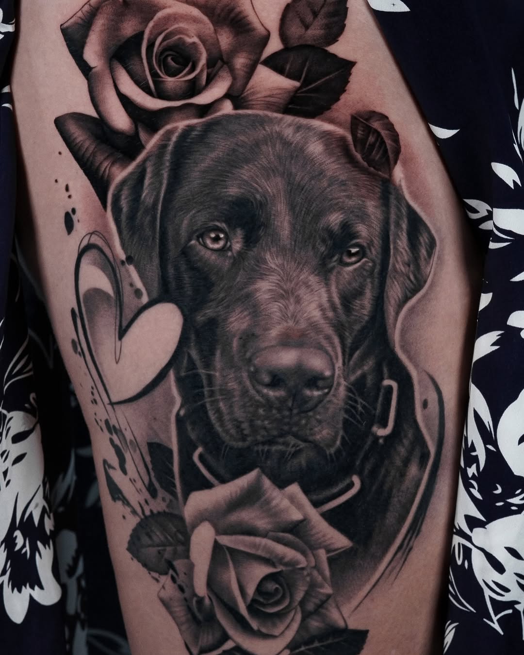 Tattoo by @anareyestattoos โ realism, black_and_grey
