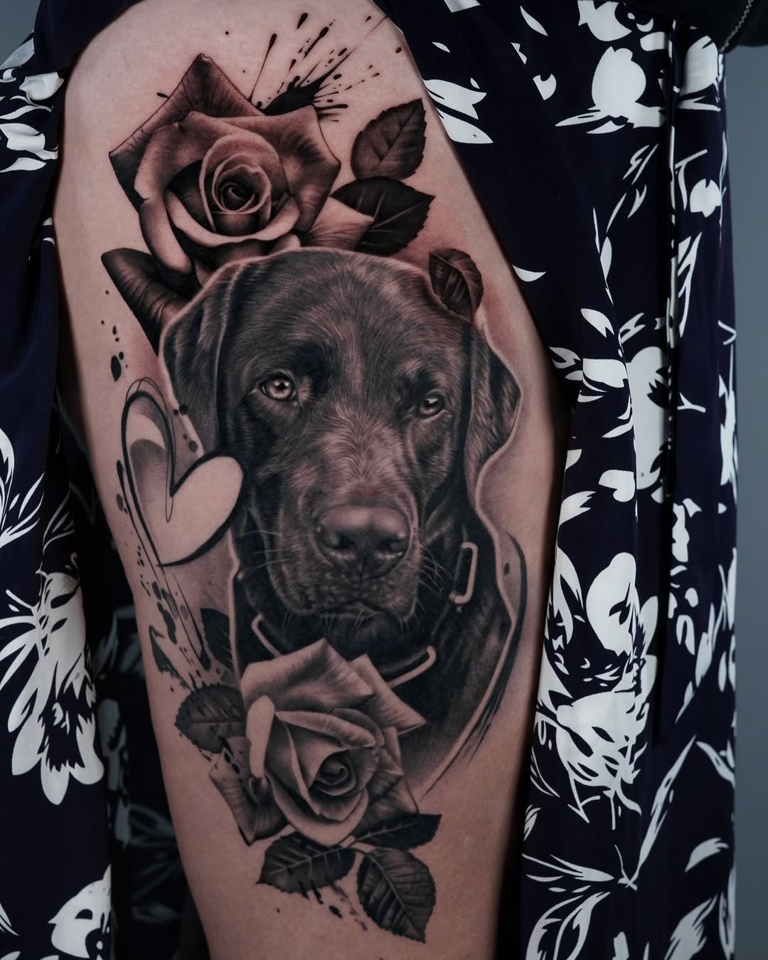Tattoo by @anareyestattoos โ realism, black_and_grey