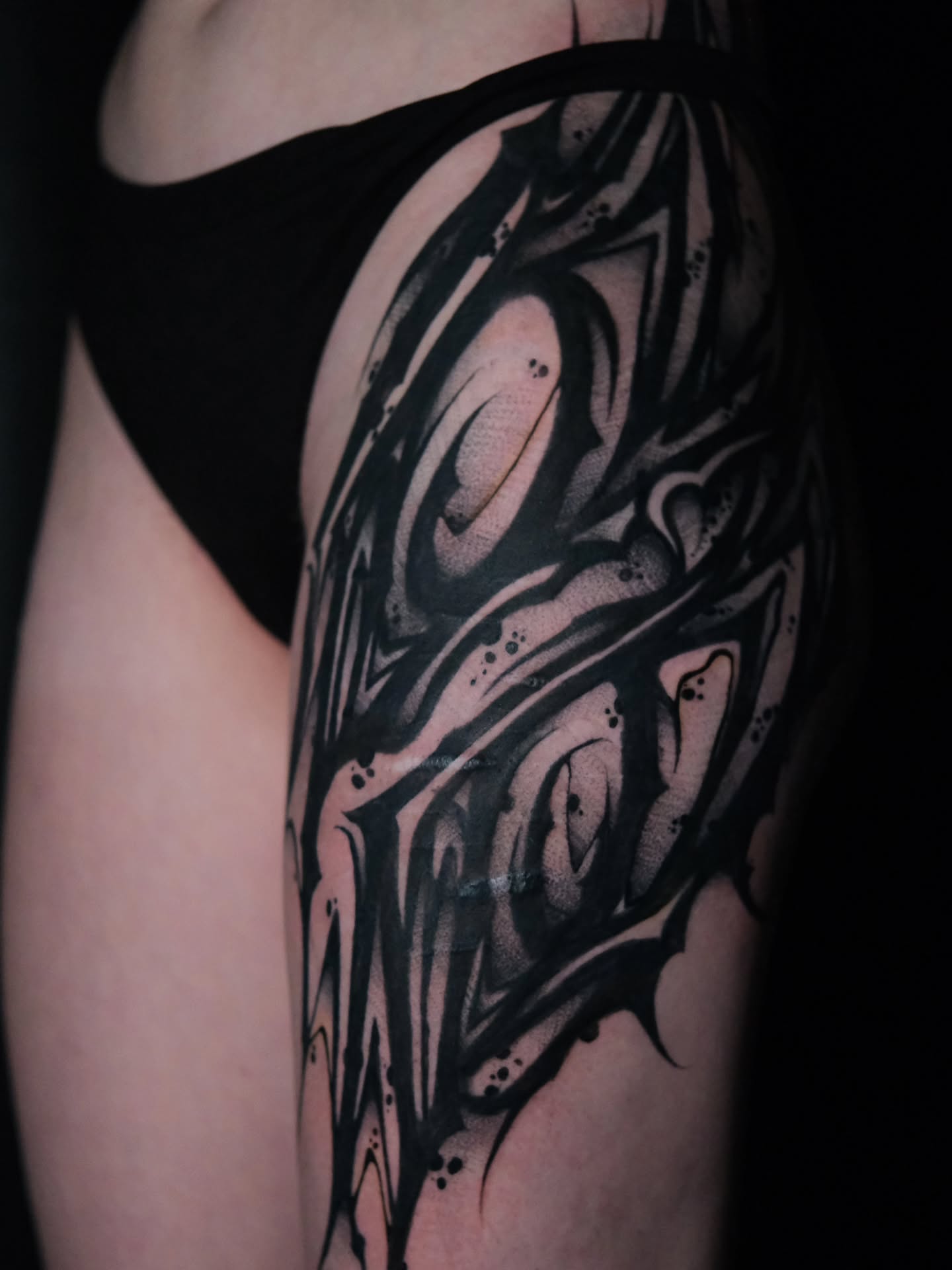 Tattoo by @wilfred_arts — black_and_grey