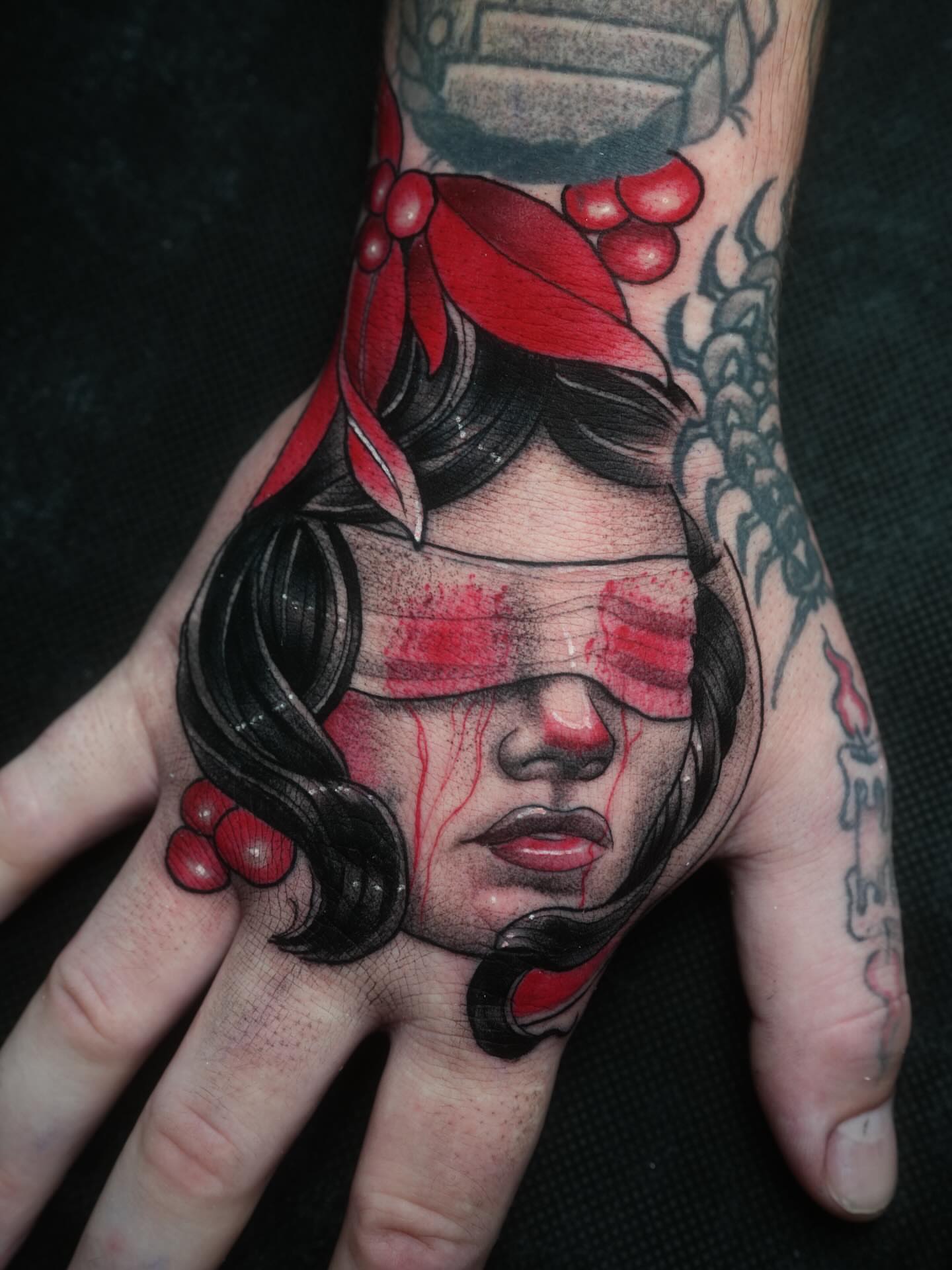 Tattoo by @robiscoffee — realism, dark_realism