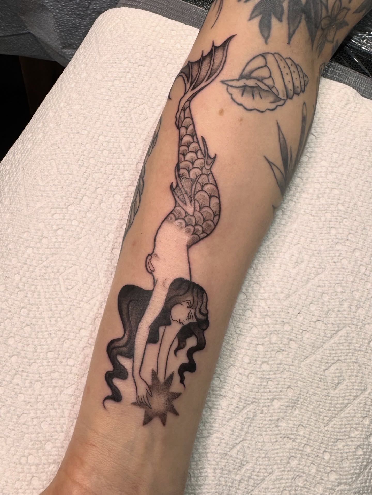 Tattoo by @mollyjonestattoo — black_and_grey