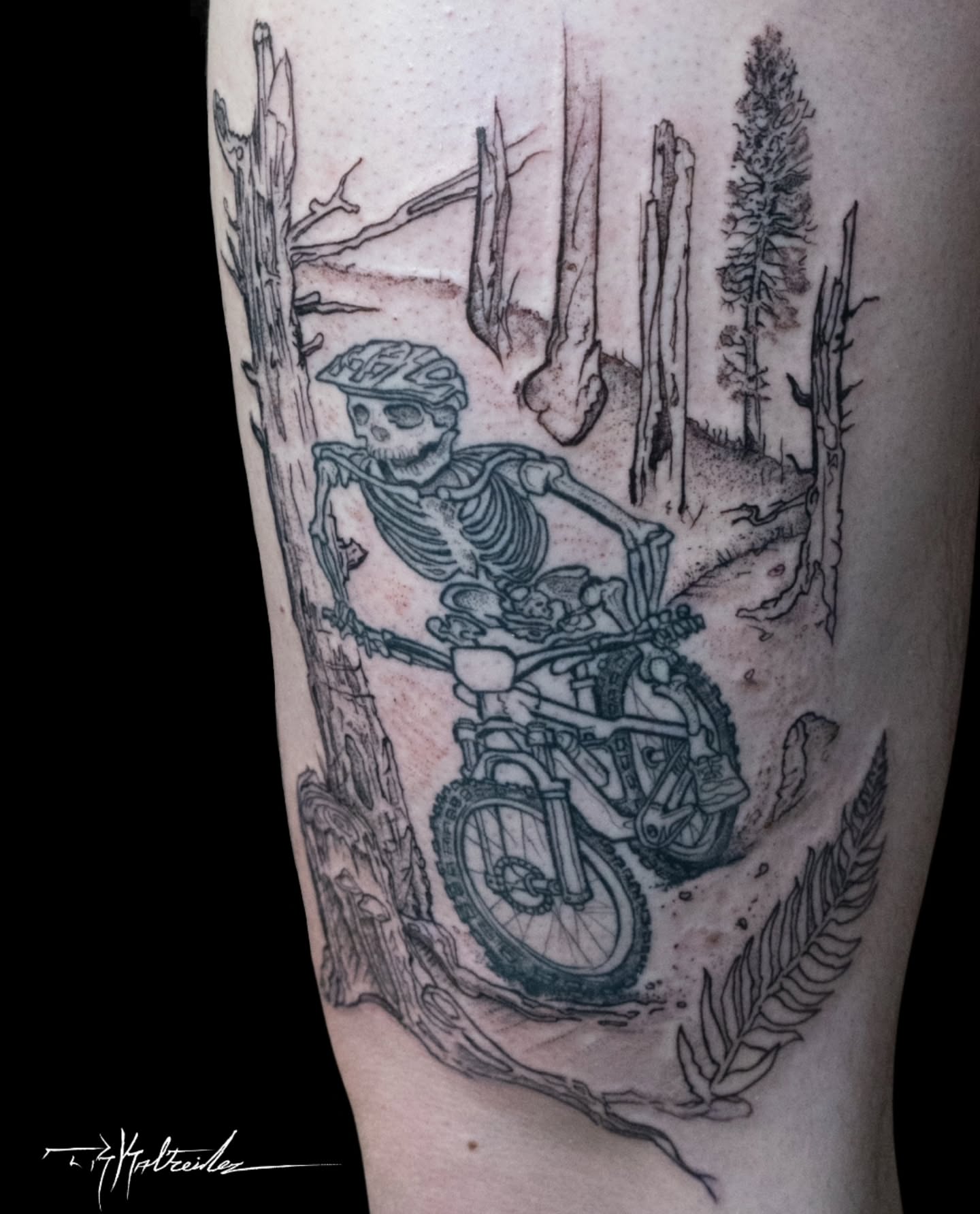 Tattoo by @trkaltreider — dotwork, realism
