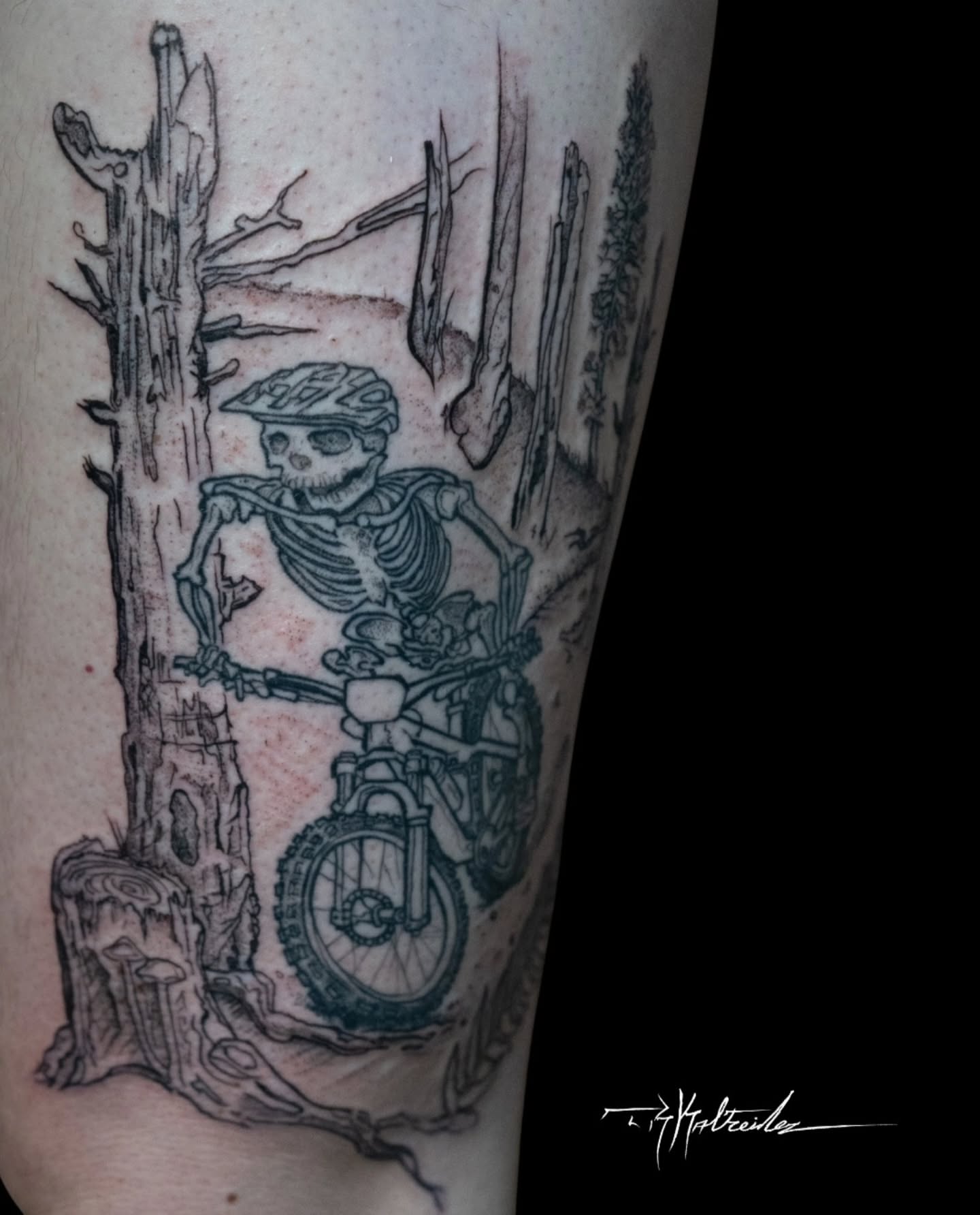 Tattoo by @trkaltreider — black_and_grey, realism