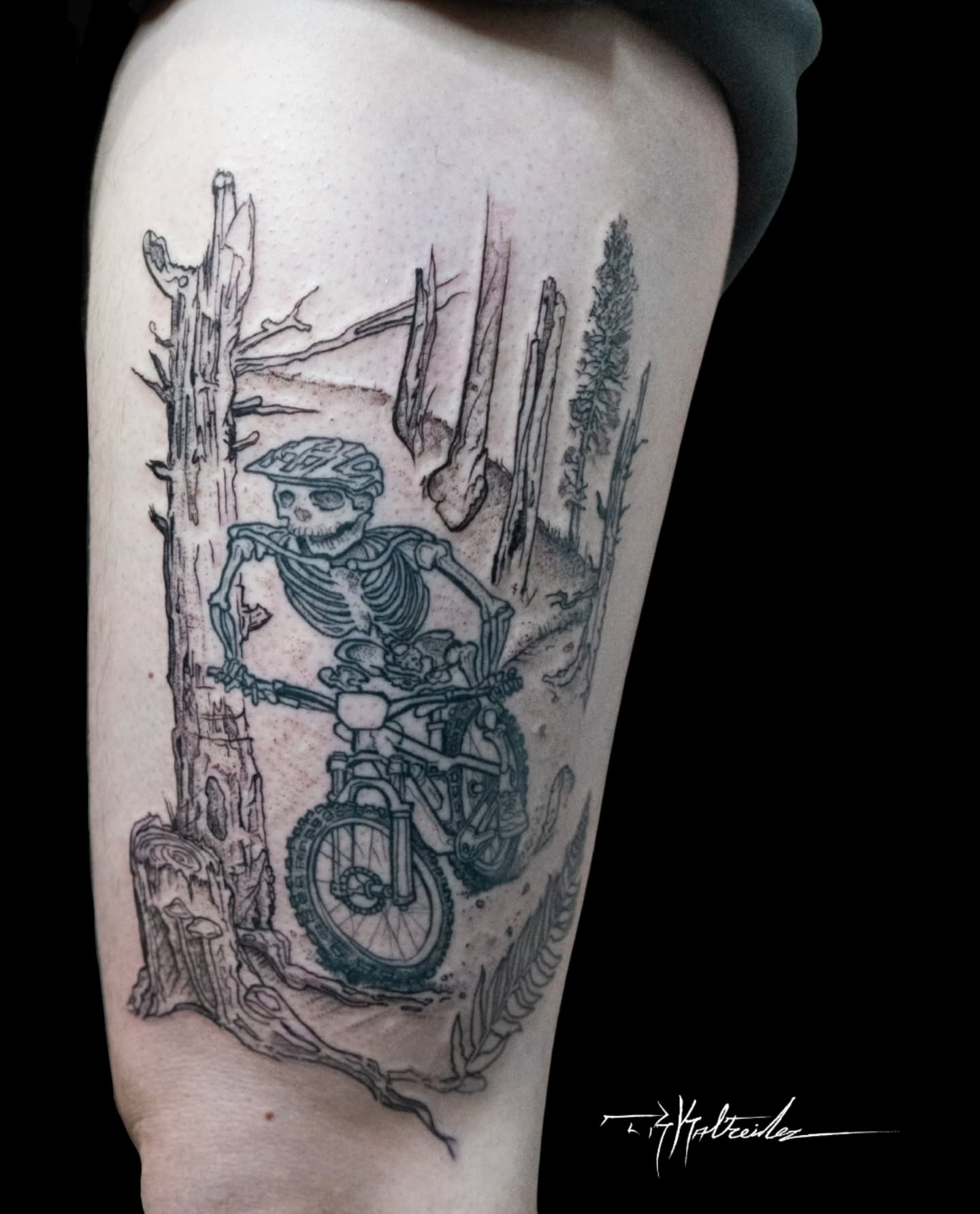 Tattoo by @trkaltreider — black_and_grey, realism