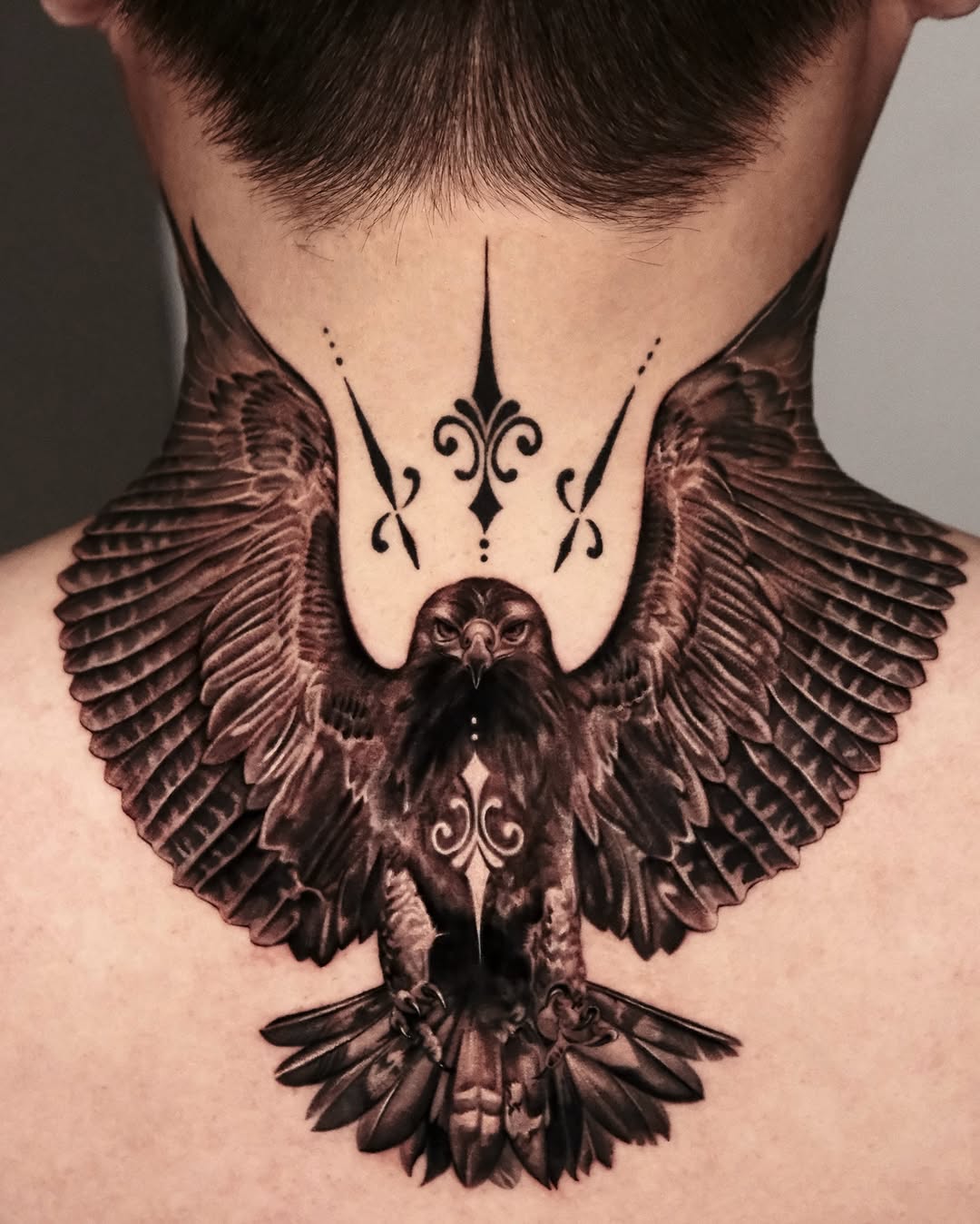 Tattoo by @a_youngg_____ β realism, black_and_grey