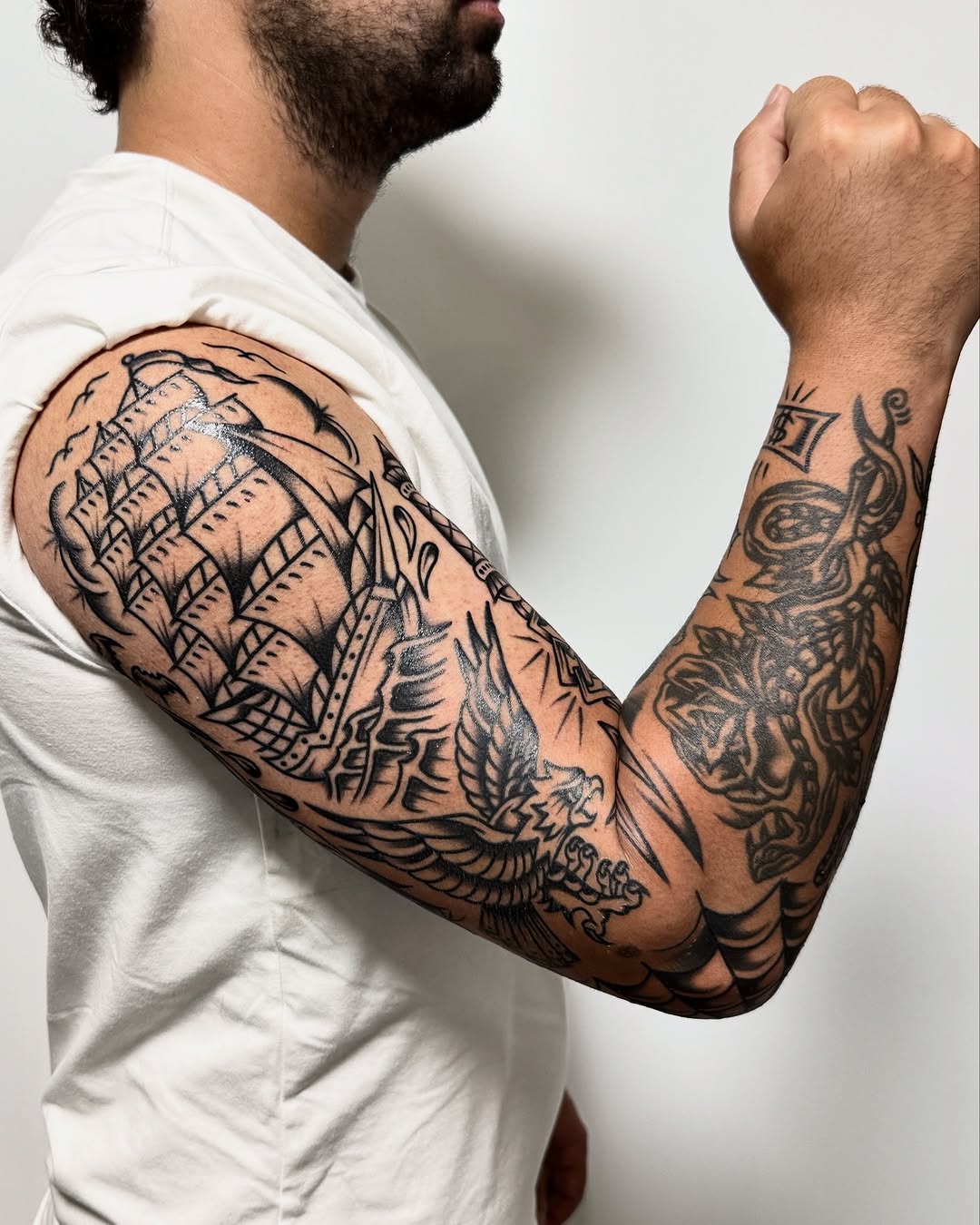 Tattoo by @allo_tattooer — american_traditional, black_and_grey