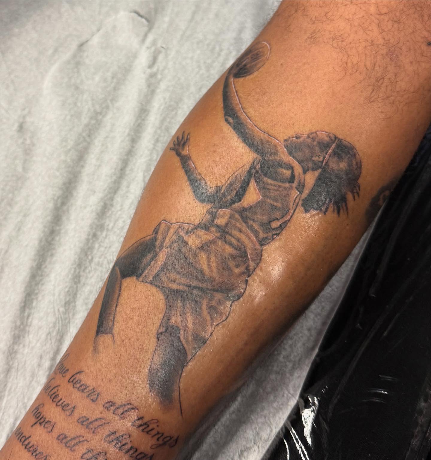 Tattoo by @inkedbyscratch — realism
