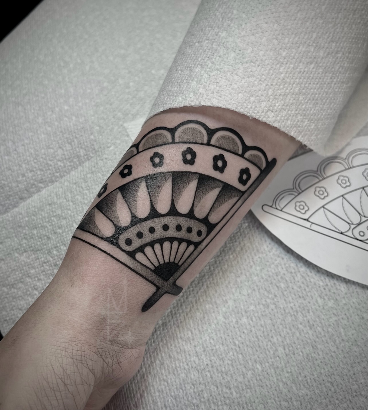 Tattoo by @maya_zink — black_and_grey