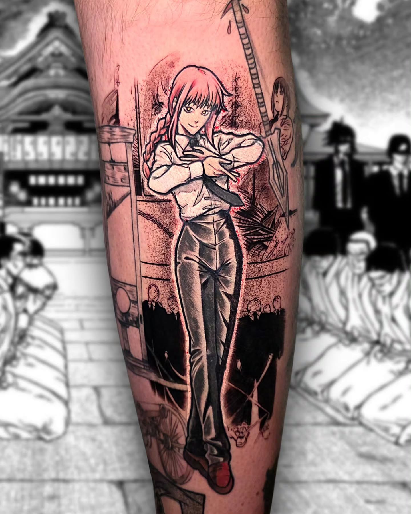 Tattoo by @narliehoodman — anime