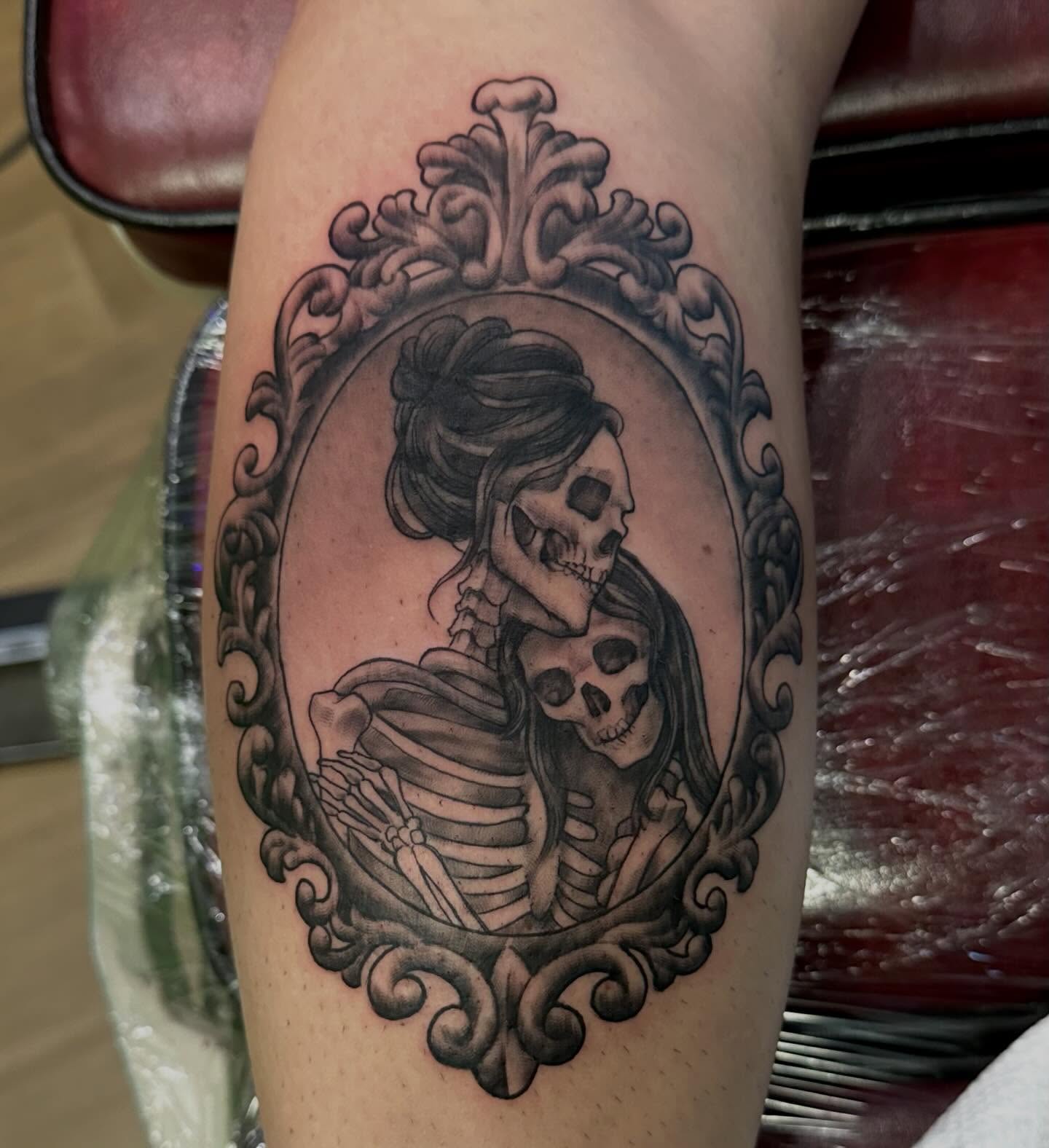 Tattoo by @justalantattoos — black_and_grey, realism