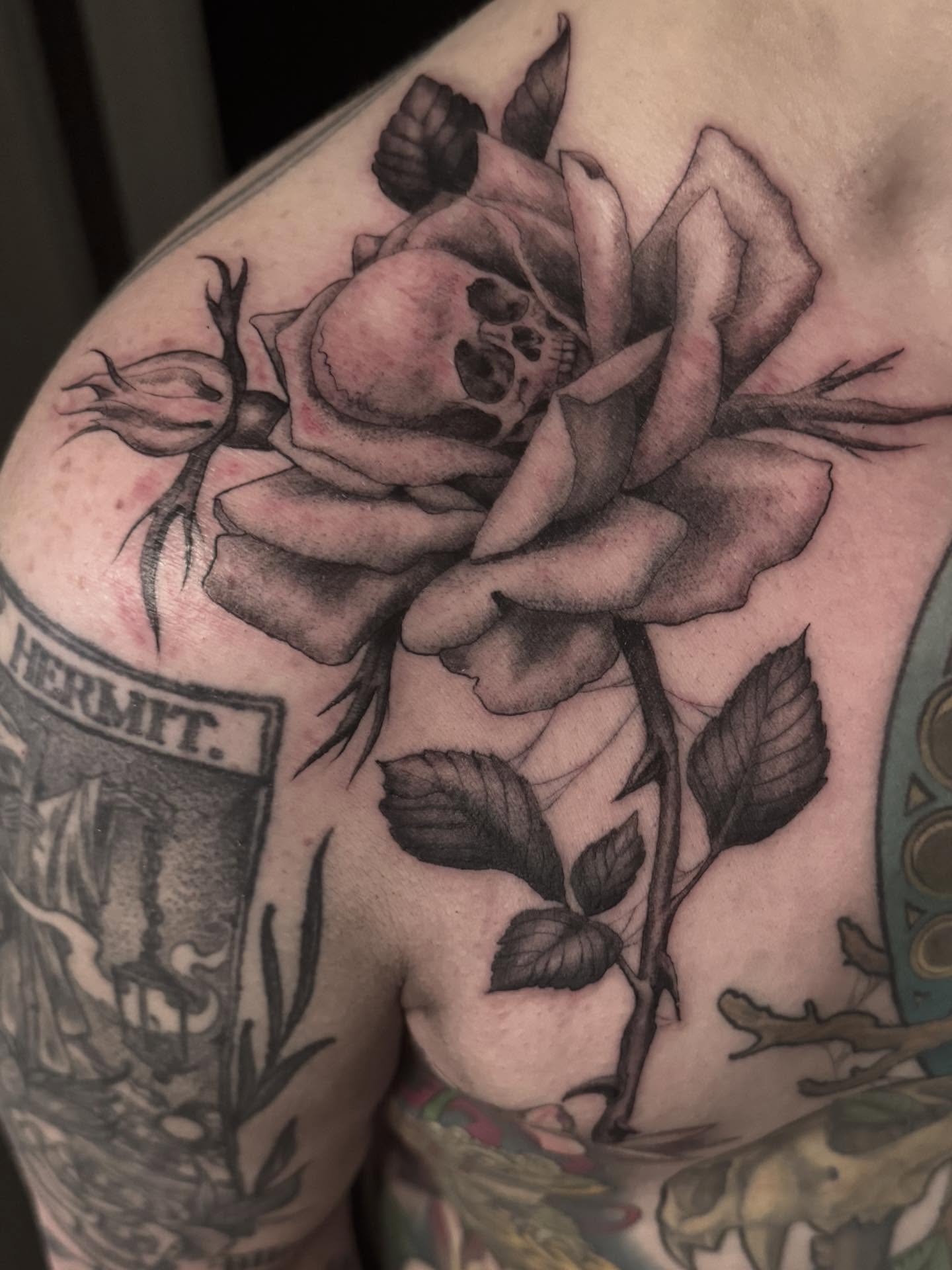 Tattoo by @shawndbarber — black_and_grey, realism