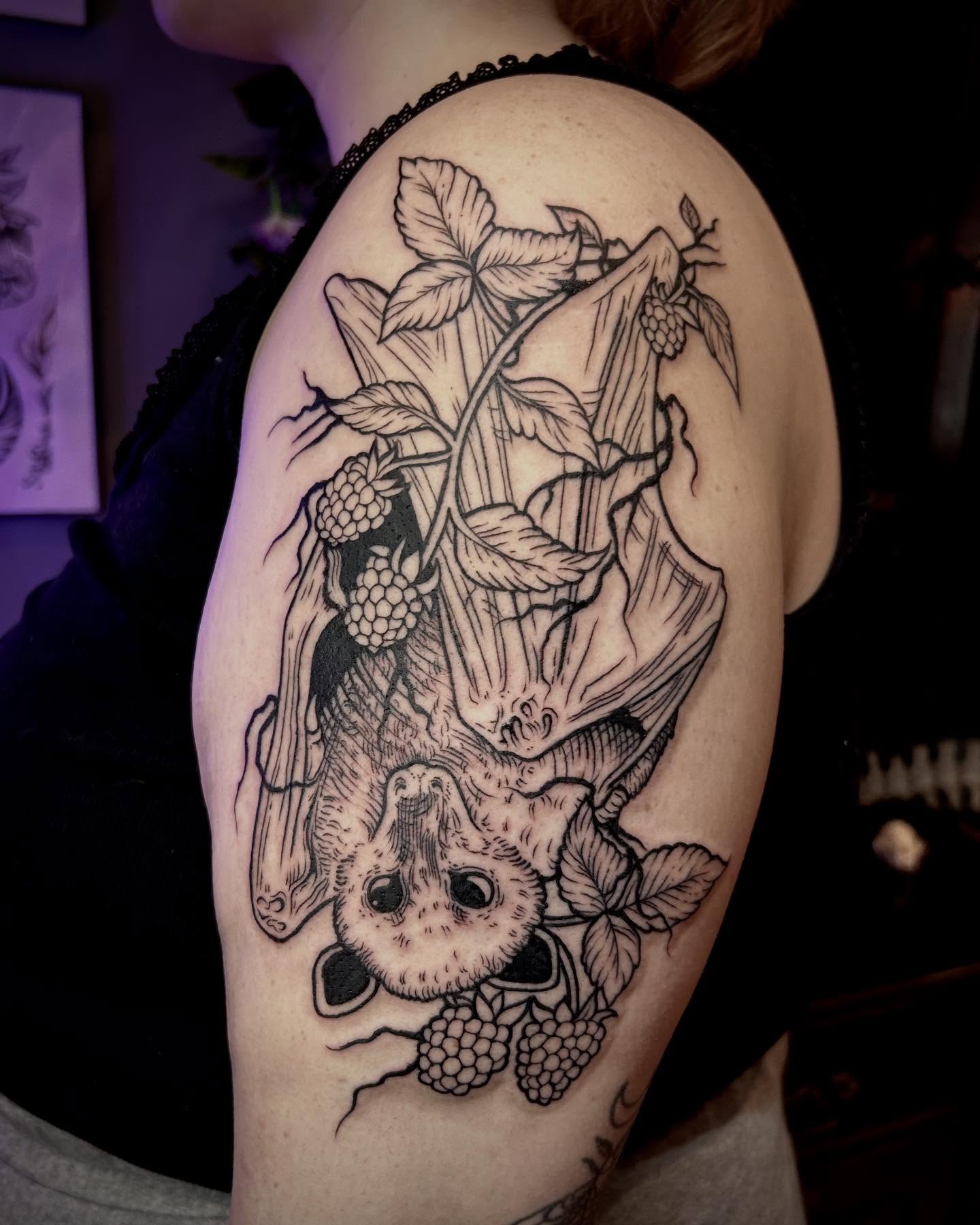 Tattoo by @dee.louisee — black_and_grey, realism