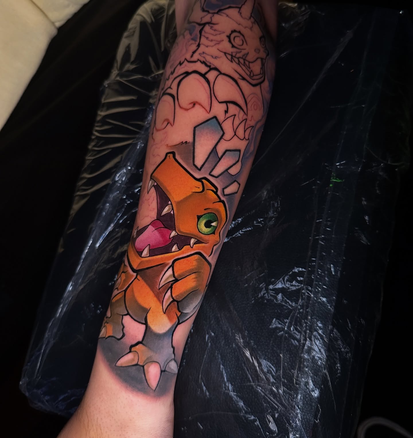 Tattoo by @krantoons — dotwork