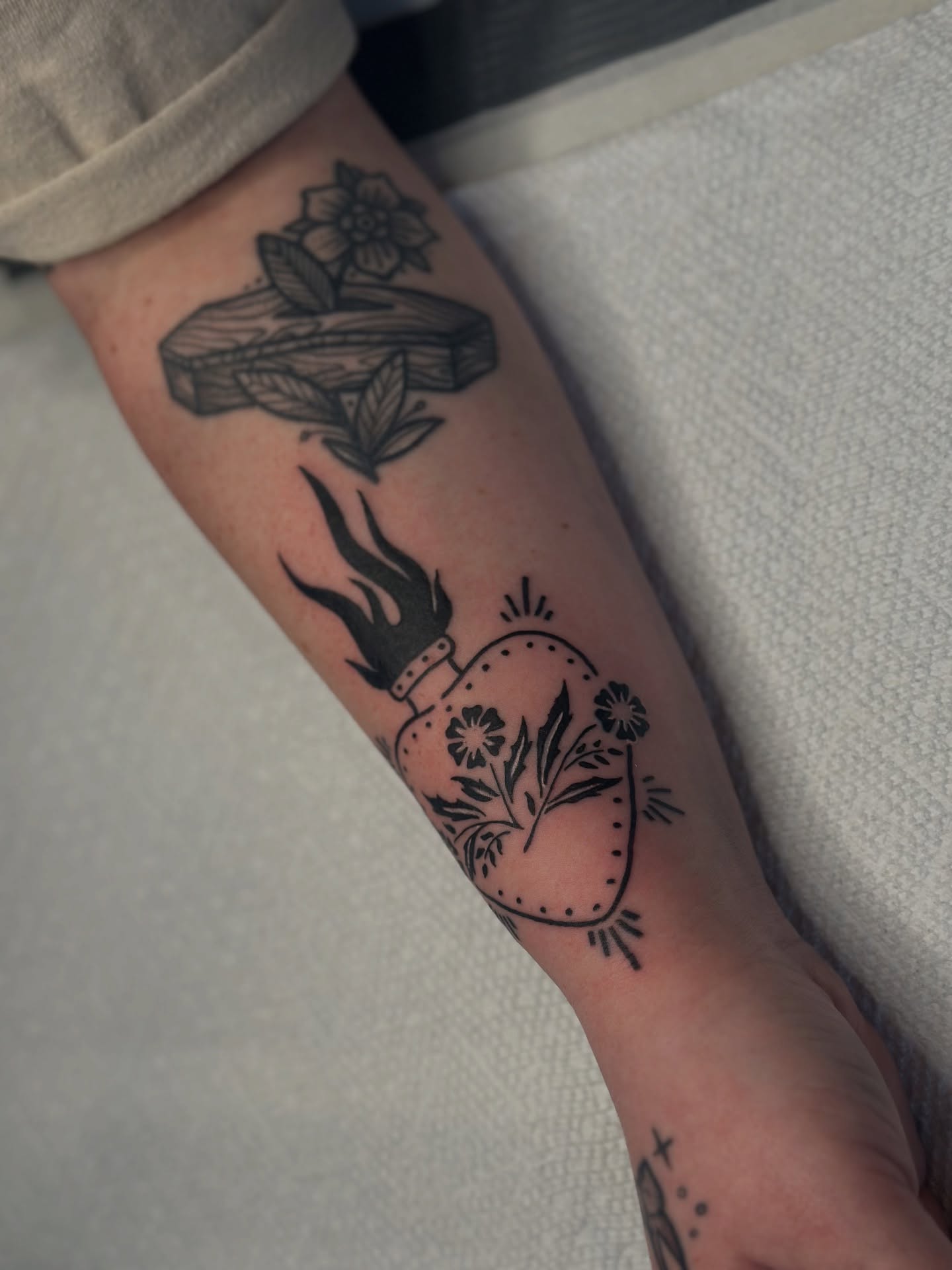 Tattoo by @grimefrogtattoos — black_and_grey