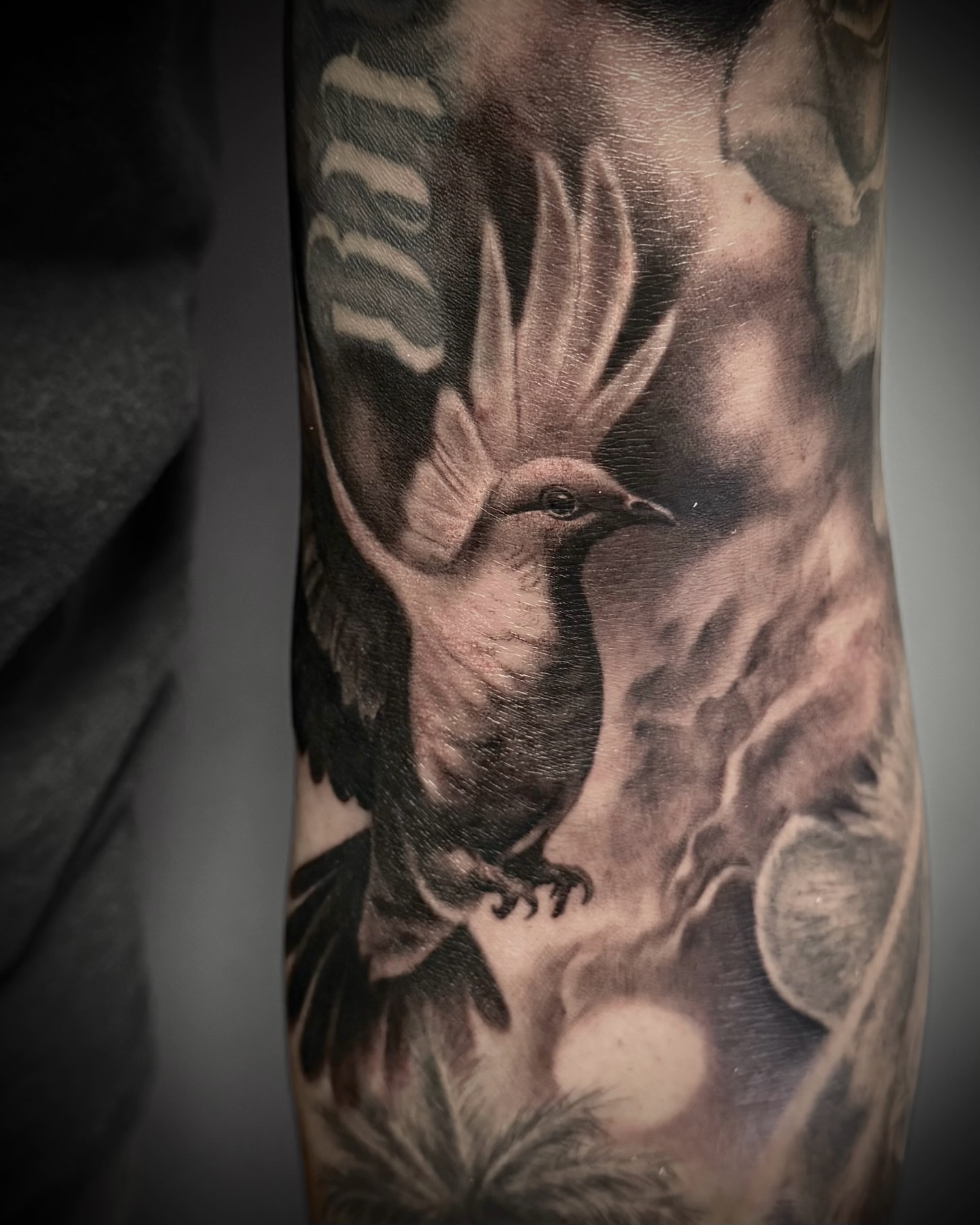 Tattoo by @katherinatattoos โ black_and_grey, realism