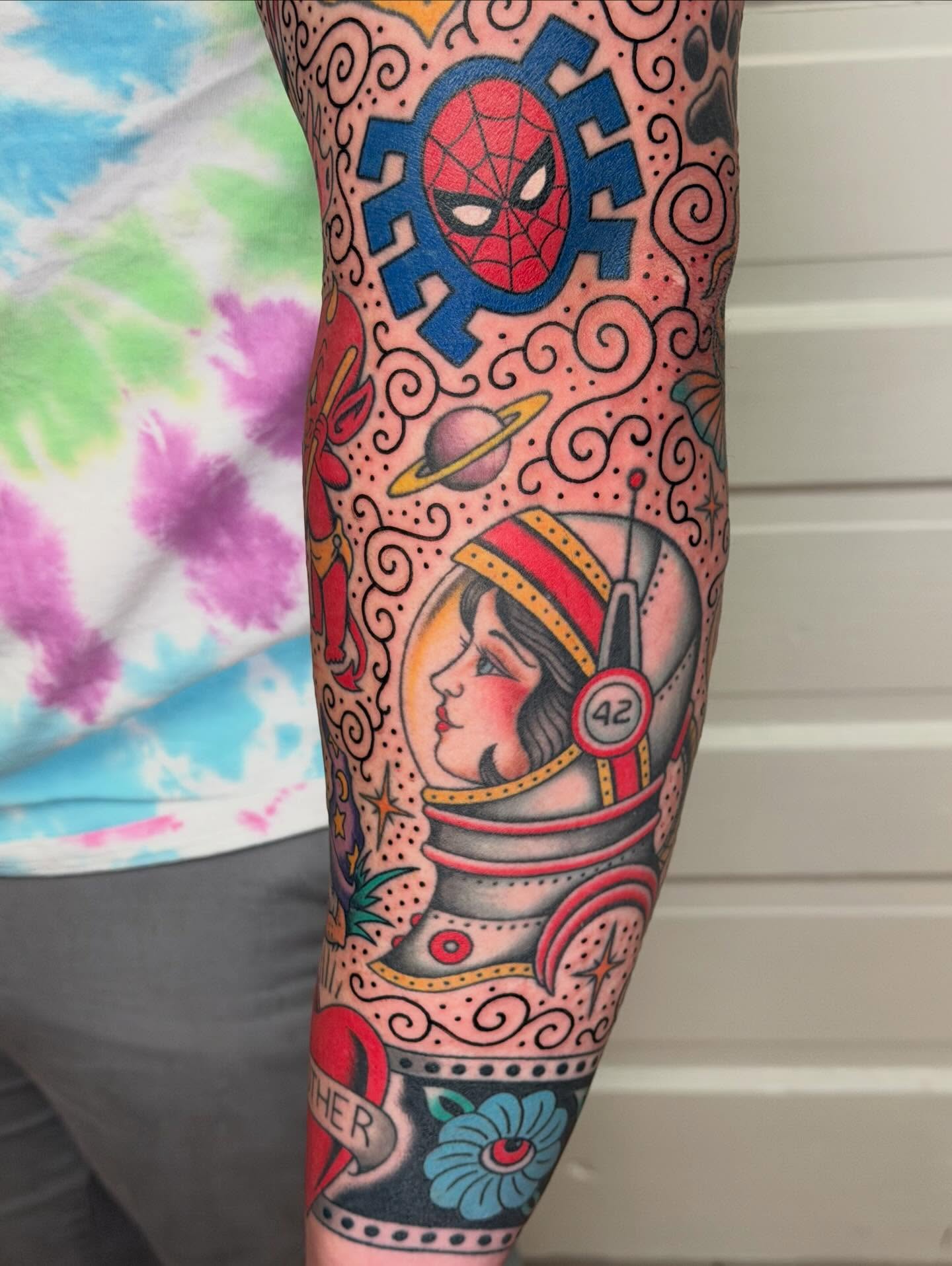 Tattoo by @_barnhill_ — american_traditional, dotwork