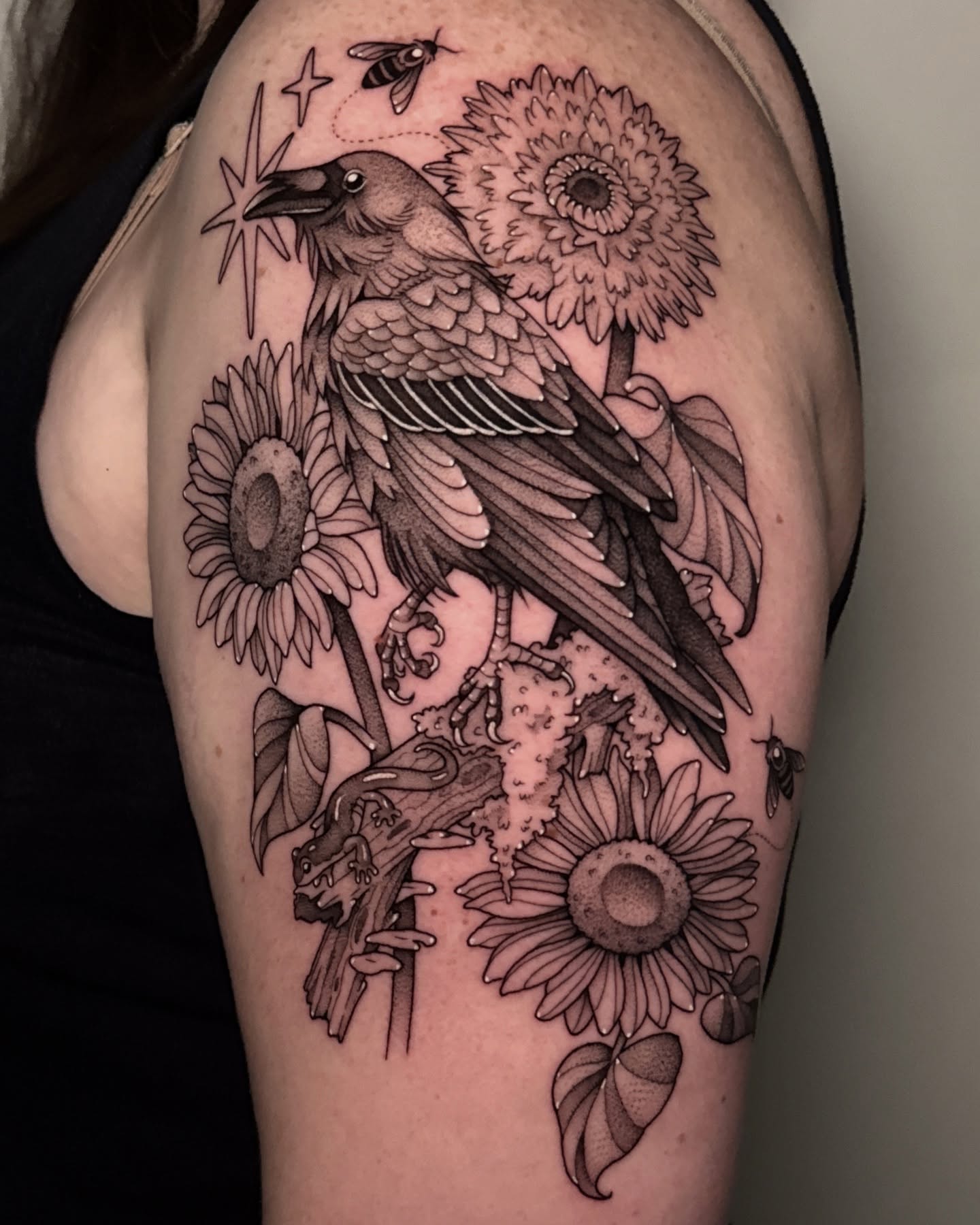 Tattoo by @deerbatstats — black_and_grey, realism