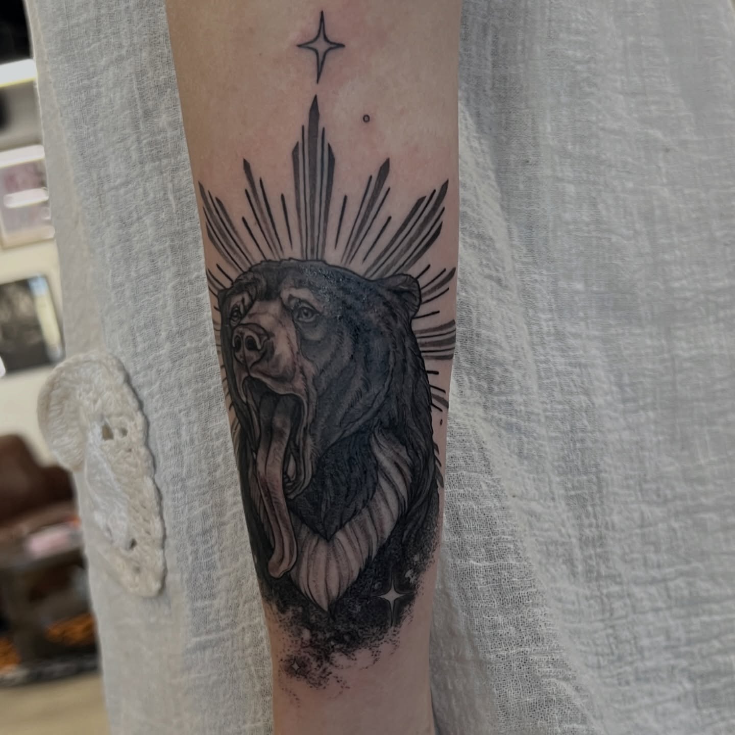 Tattoo by @libbytattoo — black_and_grey, realism