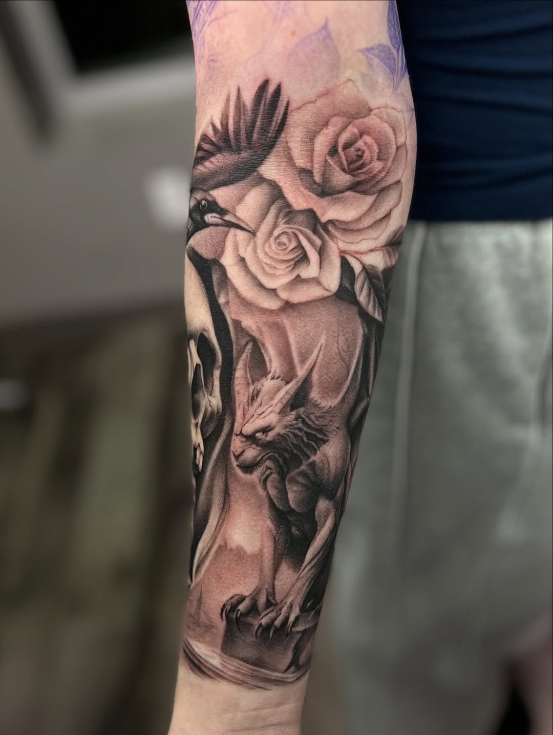 Tattoo by @meretattoos — realism, black_and_grey