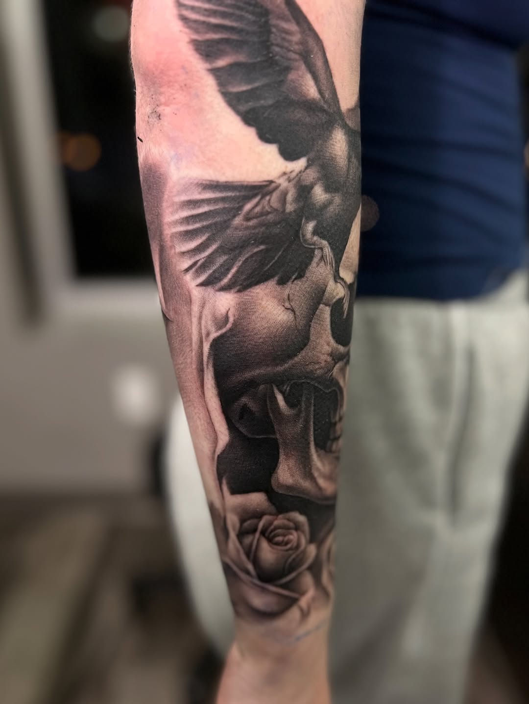 Tattoo by @meretattoos — realism, black_and_grey