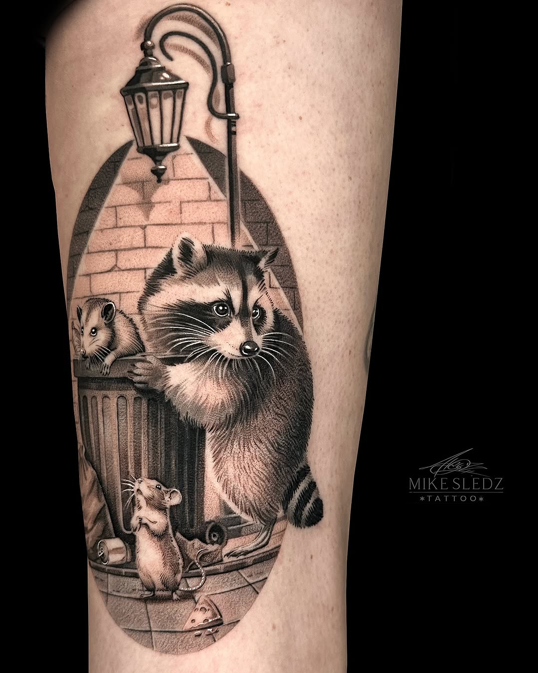 Tattoo by @mikesledz — realism, black_and_grey