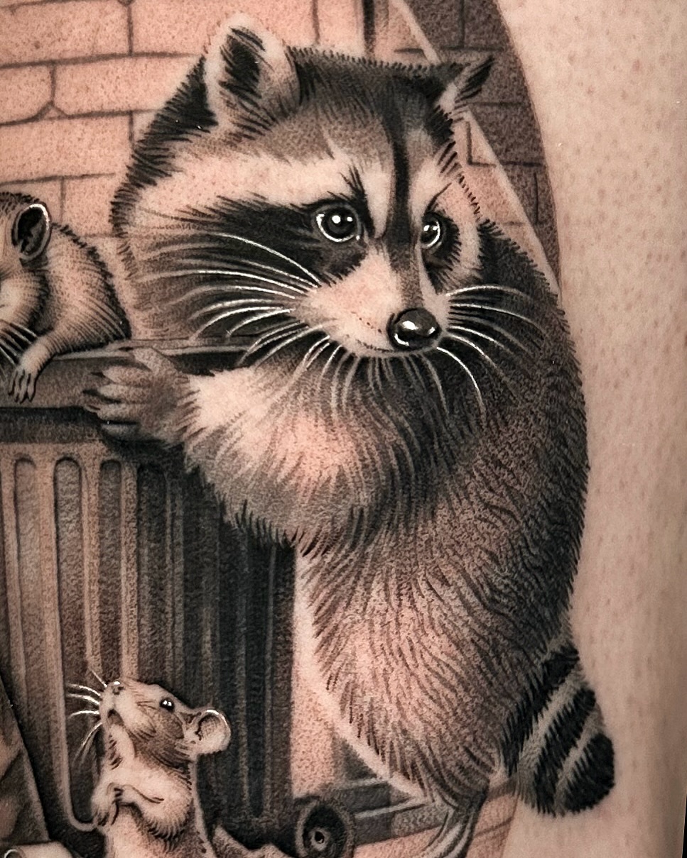 Tattoo by @mikesledz — realism, black_and_grey
