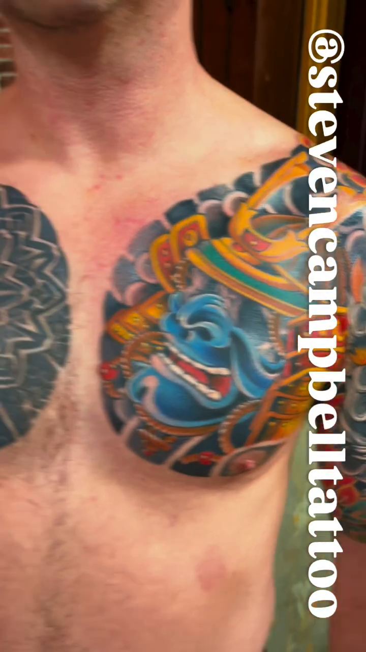 Tattoo by @stevencampbelltattoo — japanese_irezumi, black_and_grey