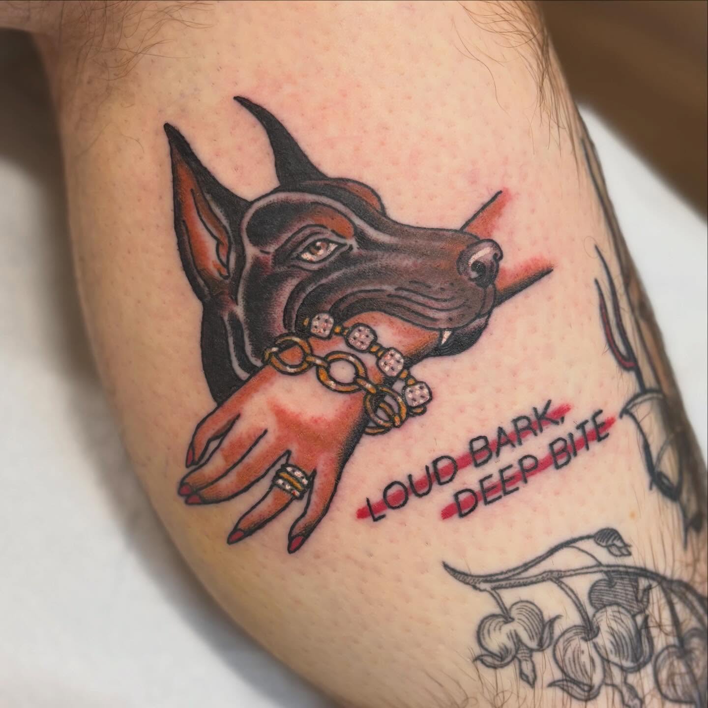 Tattoo by @rachel.cool — american_traditional, realism