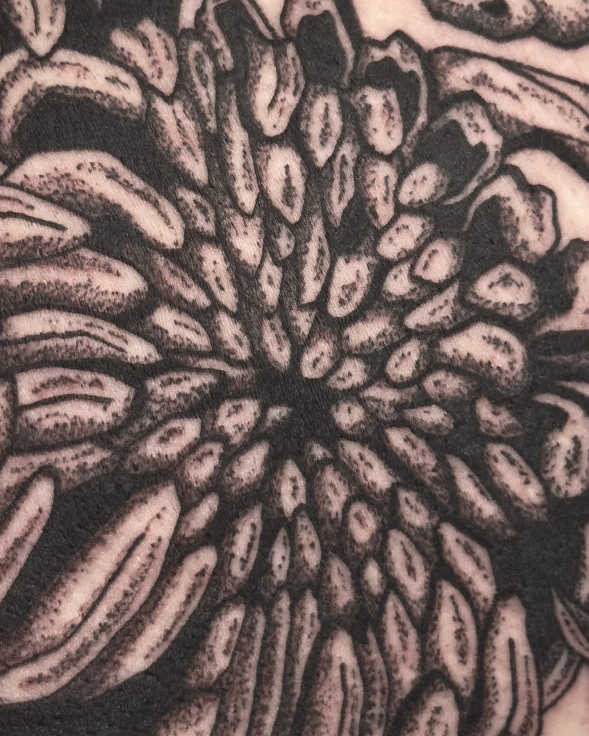 Abstract pattern dotwork tattoo by jake.inks