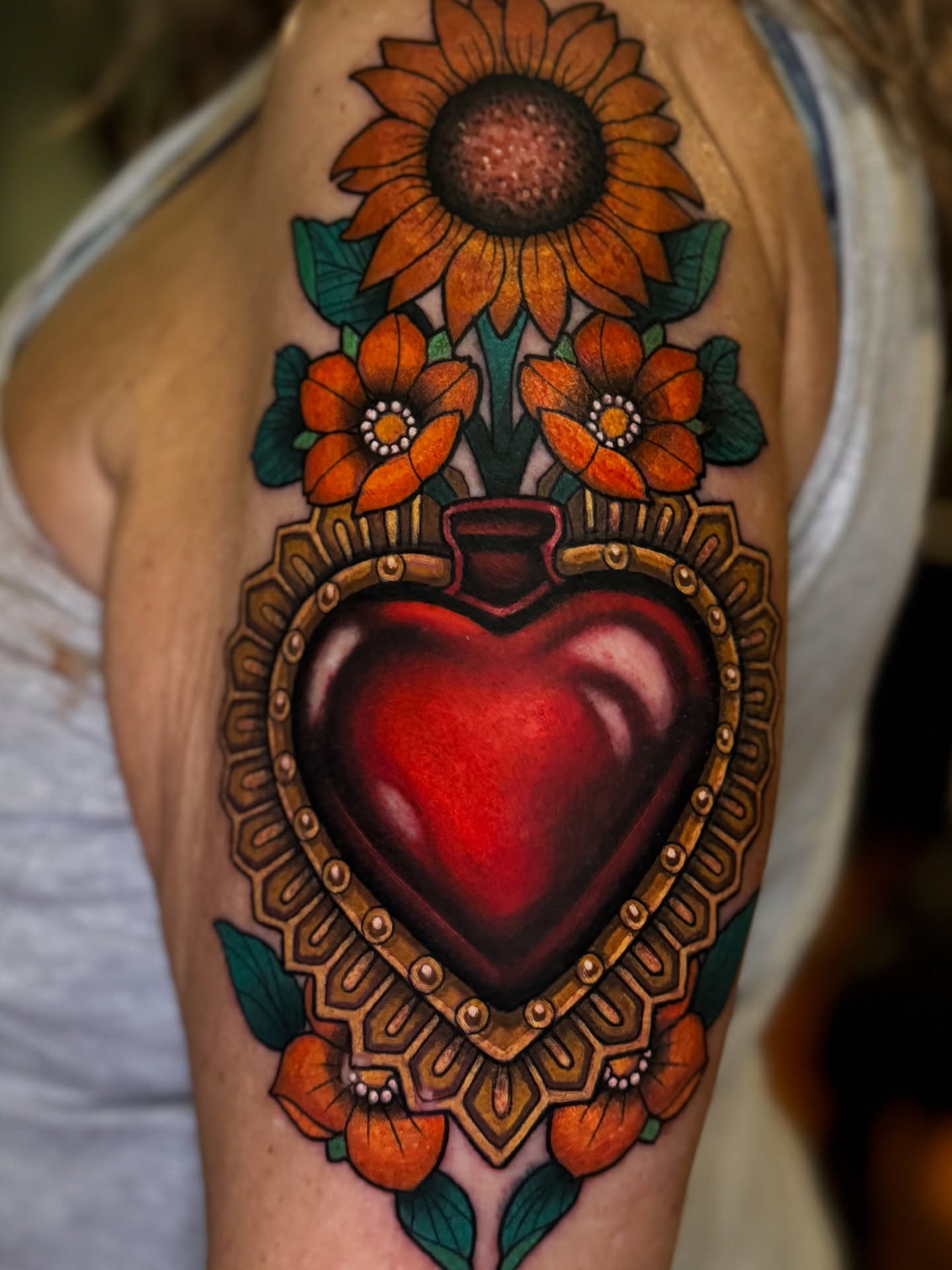 Tattoo by @elliechaseart — american_traditional, realism