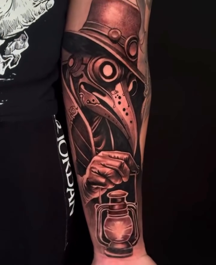 Tattoo by @ryanjenkinstattoo — dark_realism, black_and_grey