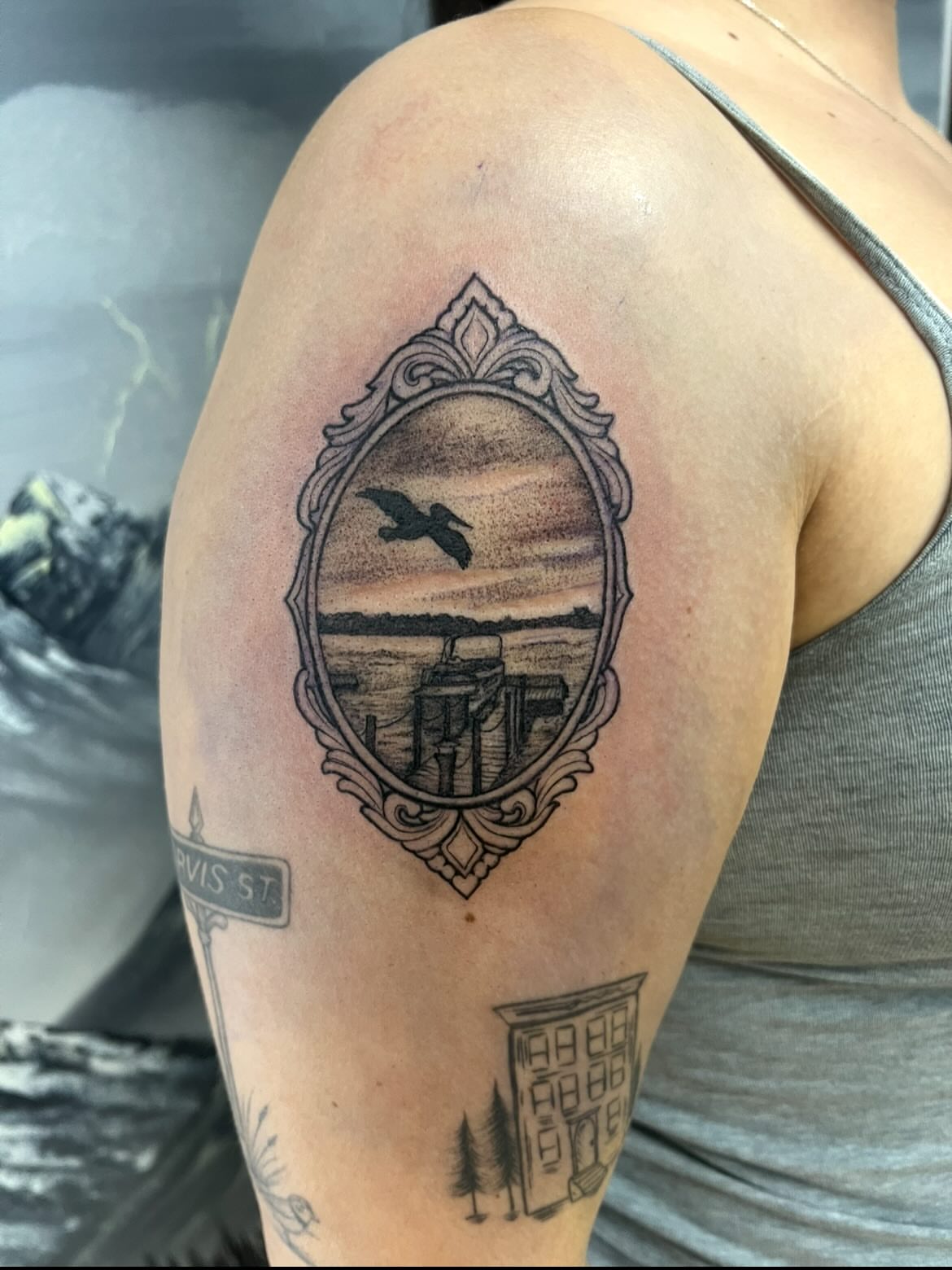 Tattoo by @jazzyhandswpg — black_and_grey