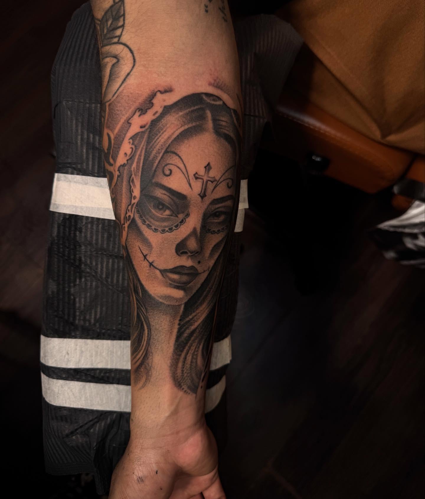 Tattoo by @plata3rl — realism, black_and_grey