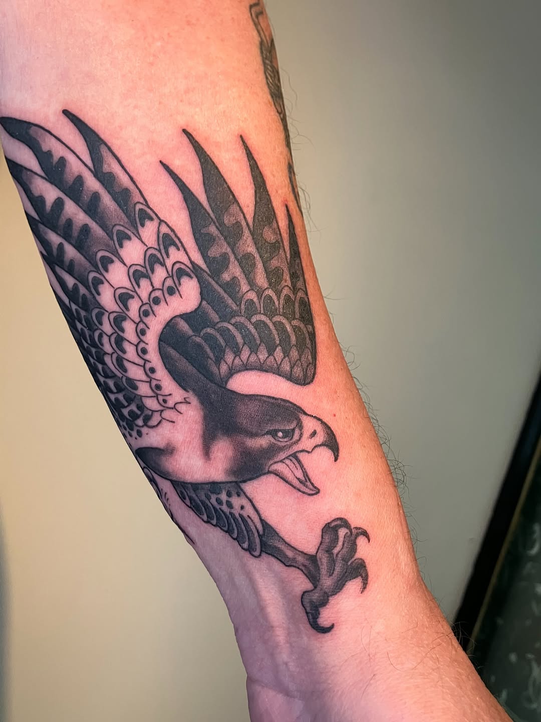 Tattoo by @huntermcginnis_ โ american_traditional, black_and_grey