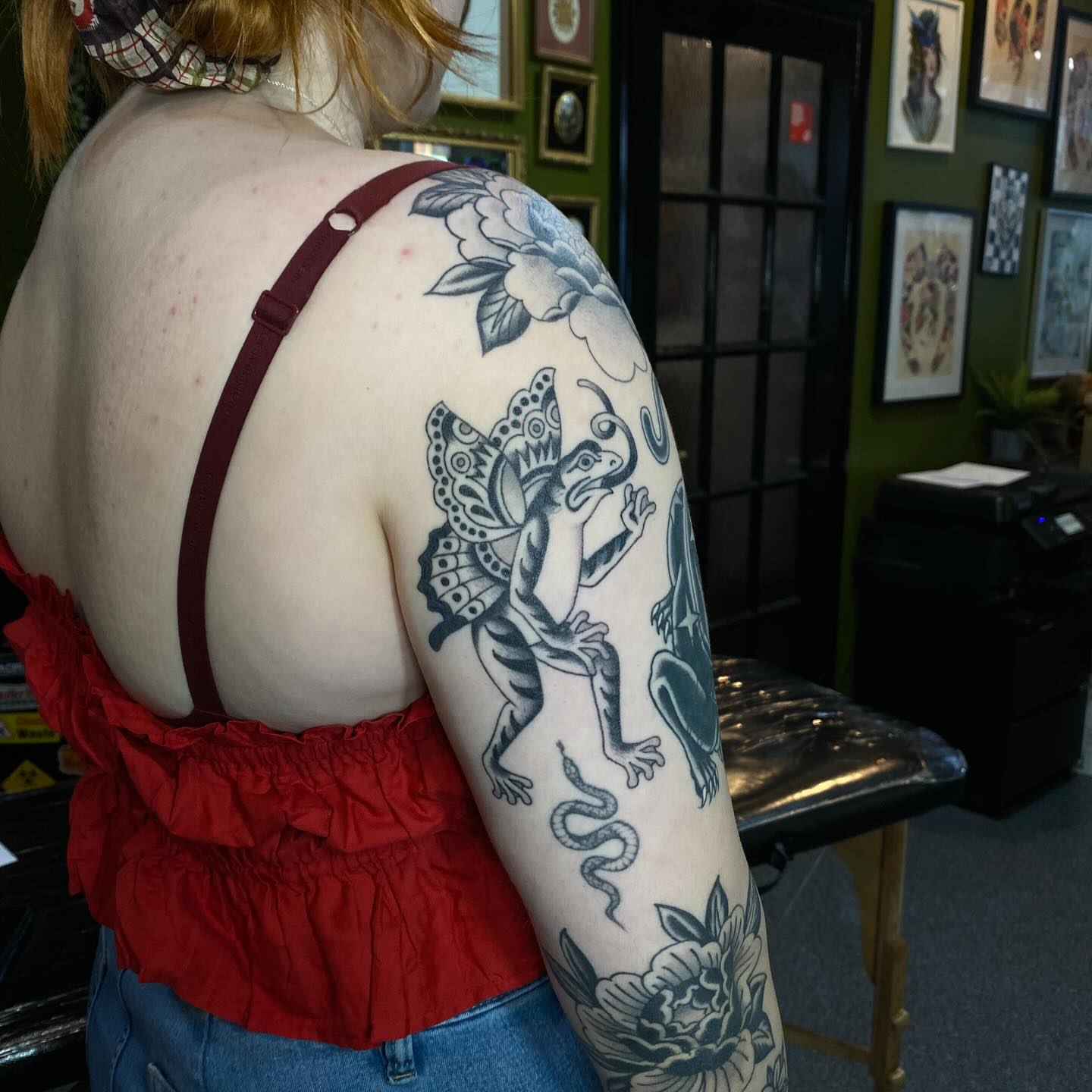 Tattoo by @stephhudsontattoo — american_traditional, black_and_grey