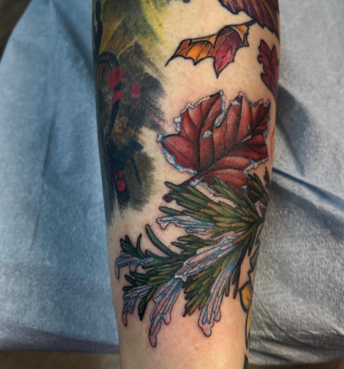 Tattoo by @rockylovetattoos — watercolor, realism