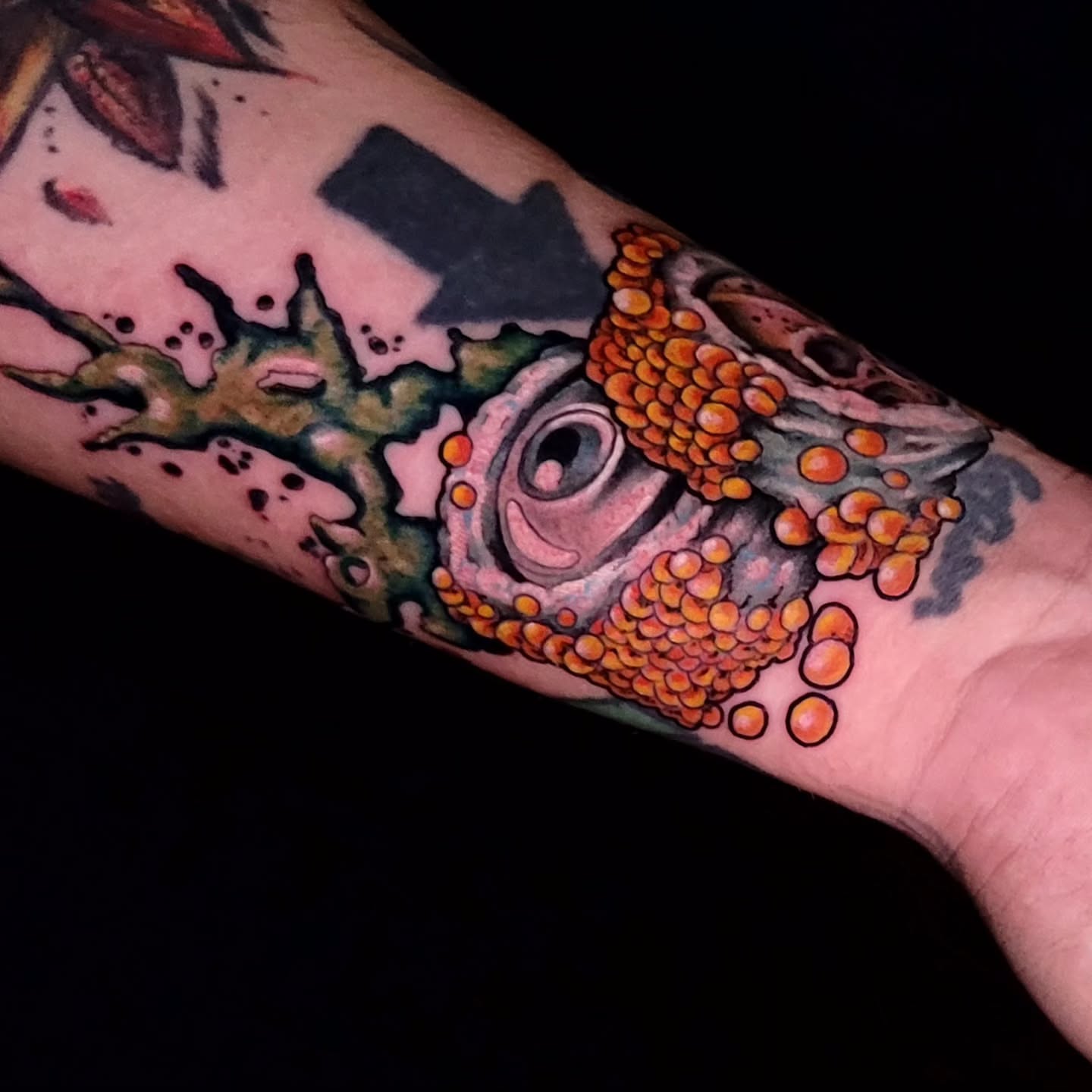 Tattoo by @rogue_stainedskin — dotwork